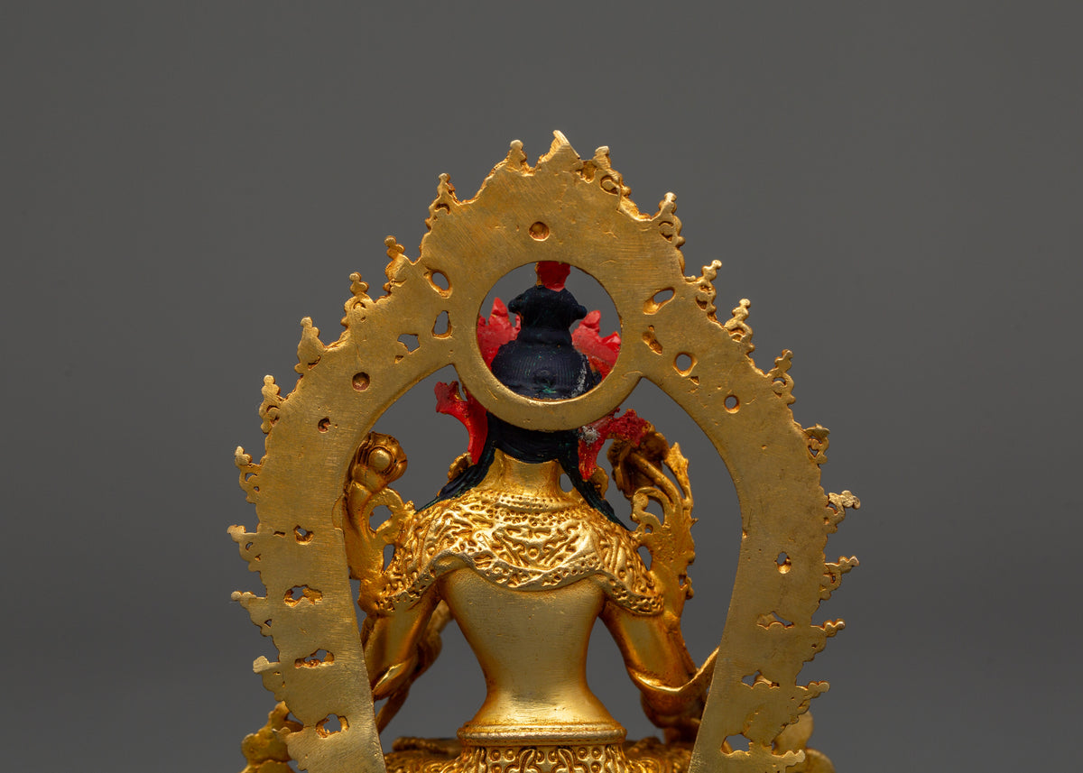 White Tara Meditation Sculpture | Traditional Buddhist Deity