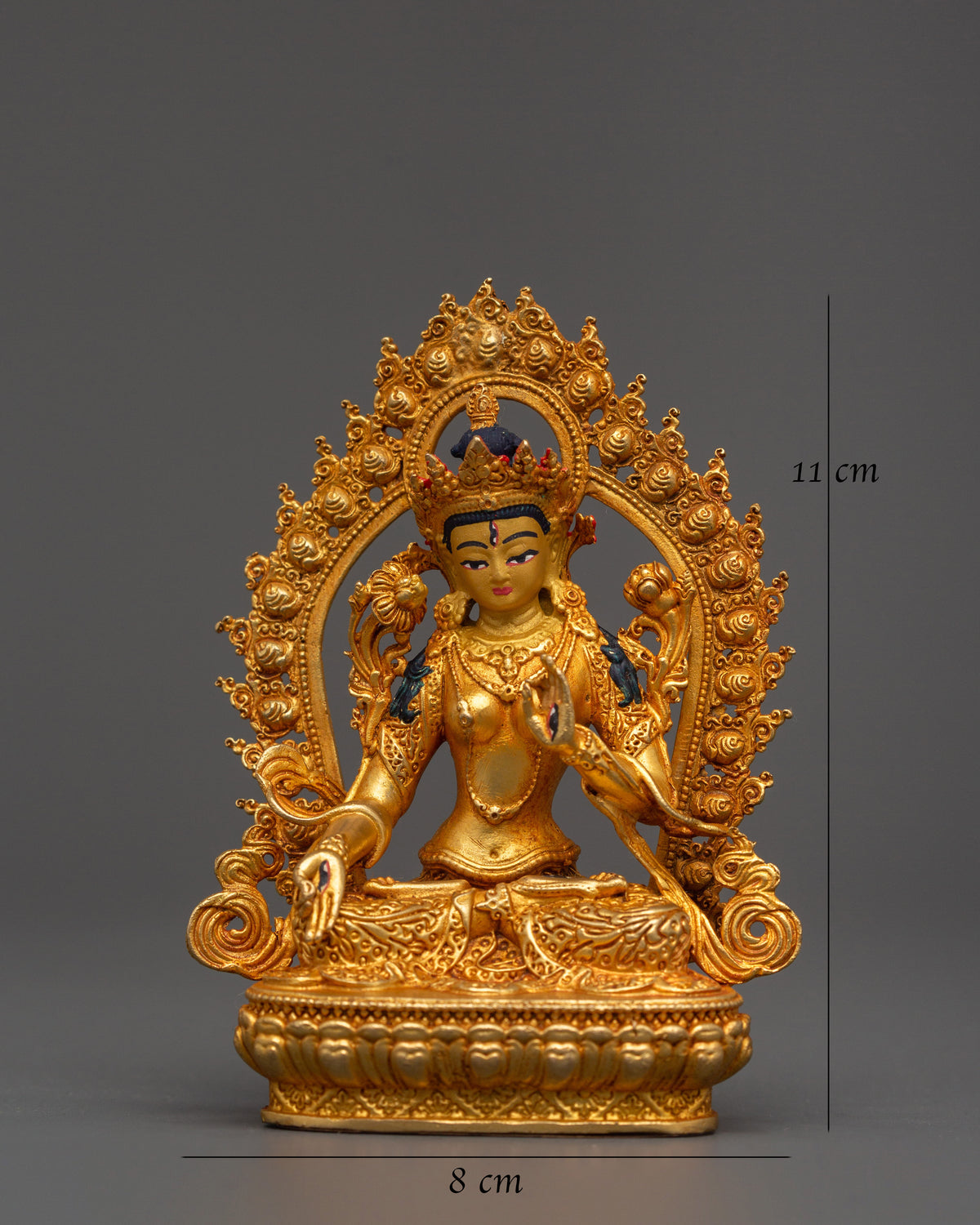 White Tara Meditation Sculpture | Traditional Buddhist Deity