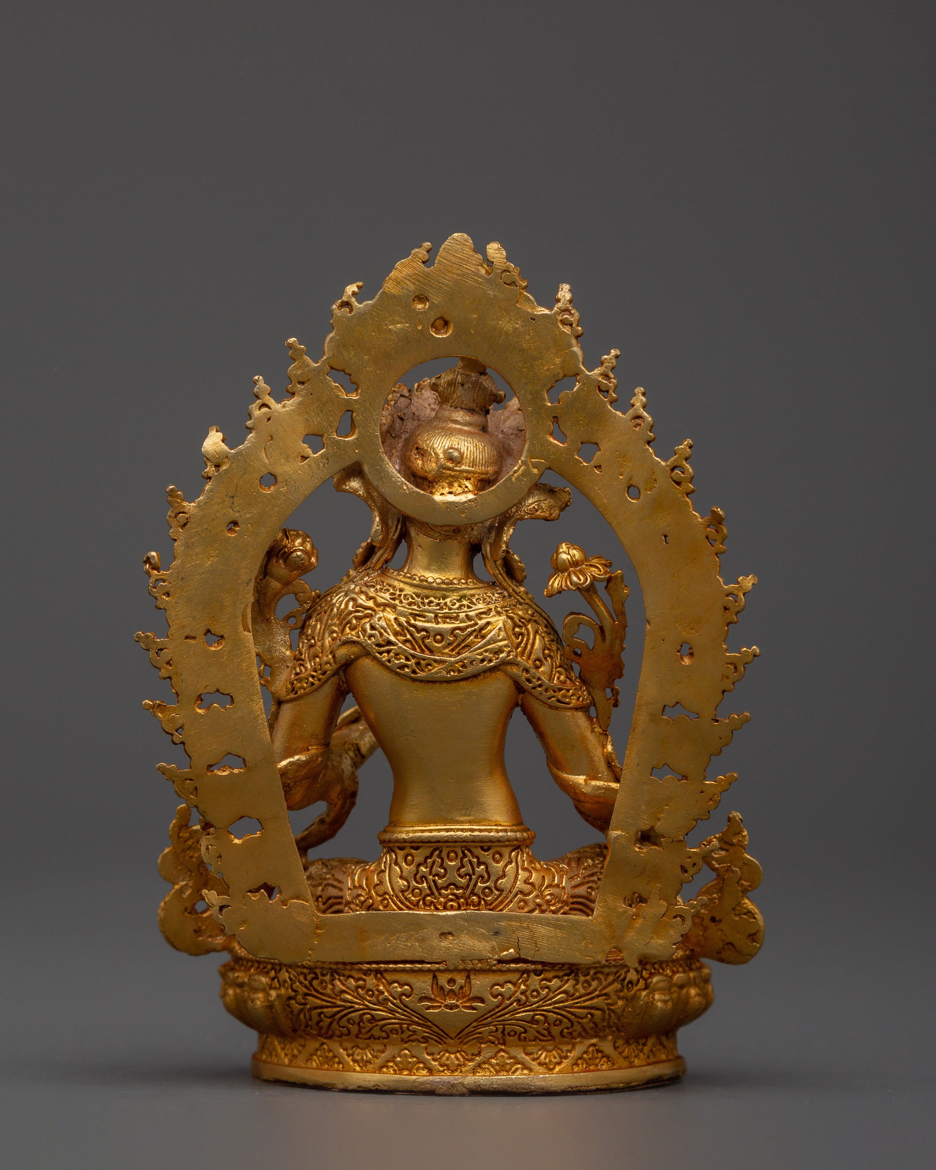 Buddhist Deity of Swift Action Green Tara Statue | Buddhist Altar Sacred Decor