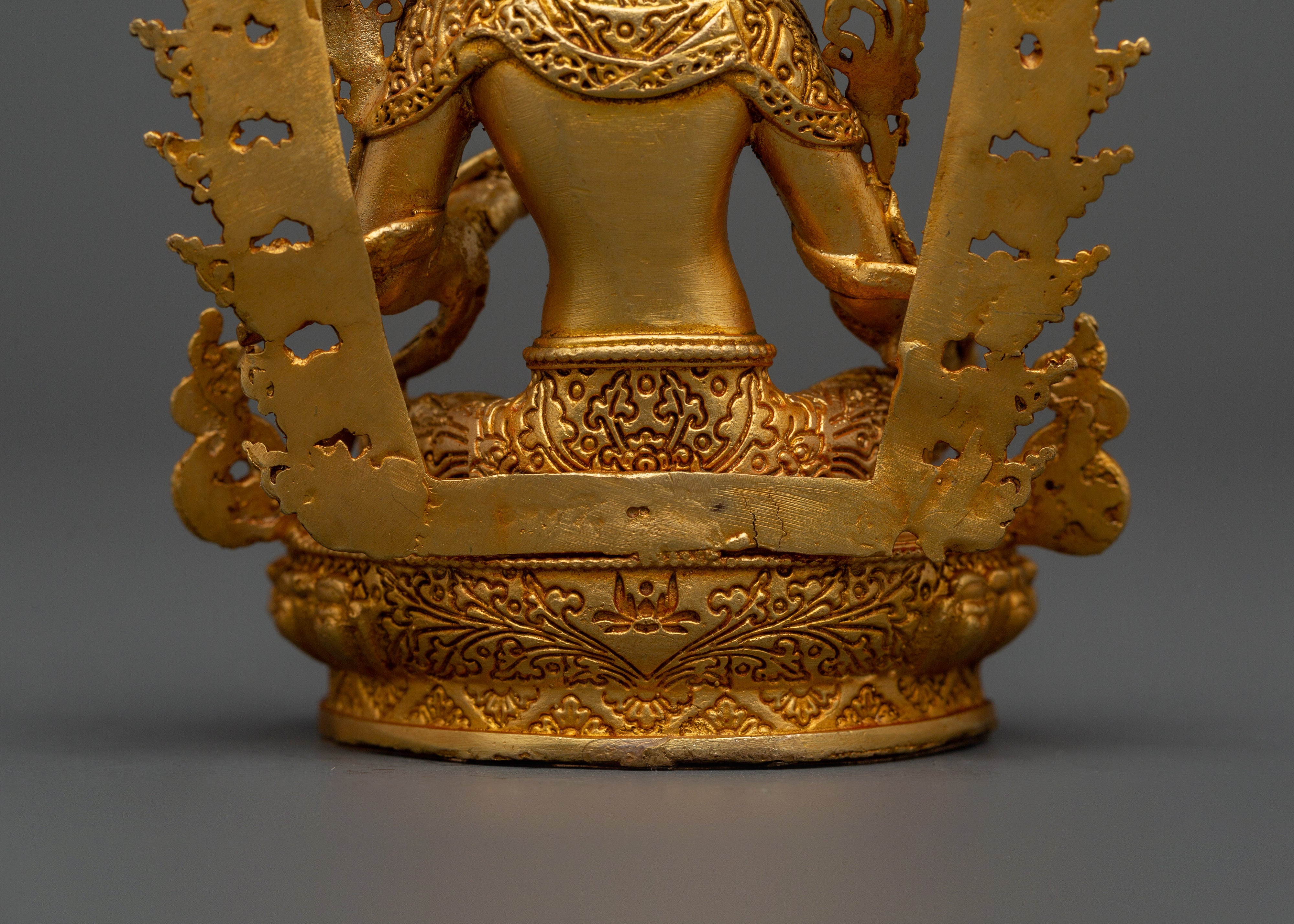 Buddhist Deity of Swift Action Green Tara Statue | Buddhist Altar Sacred Decor