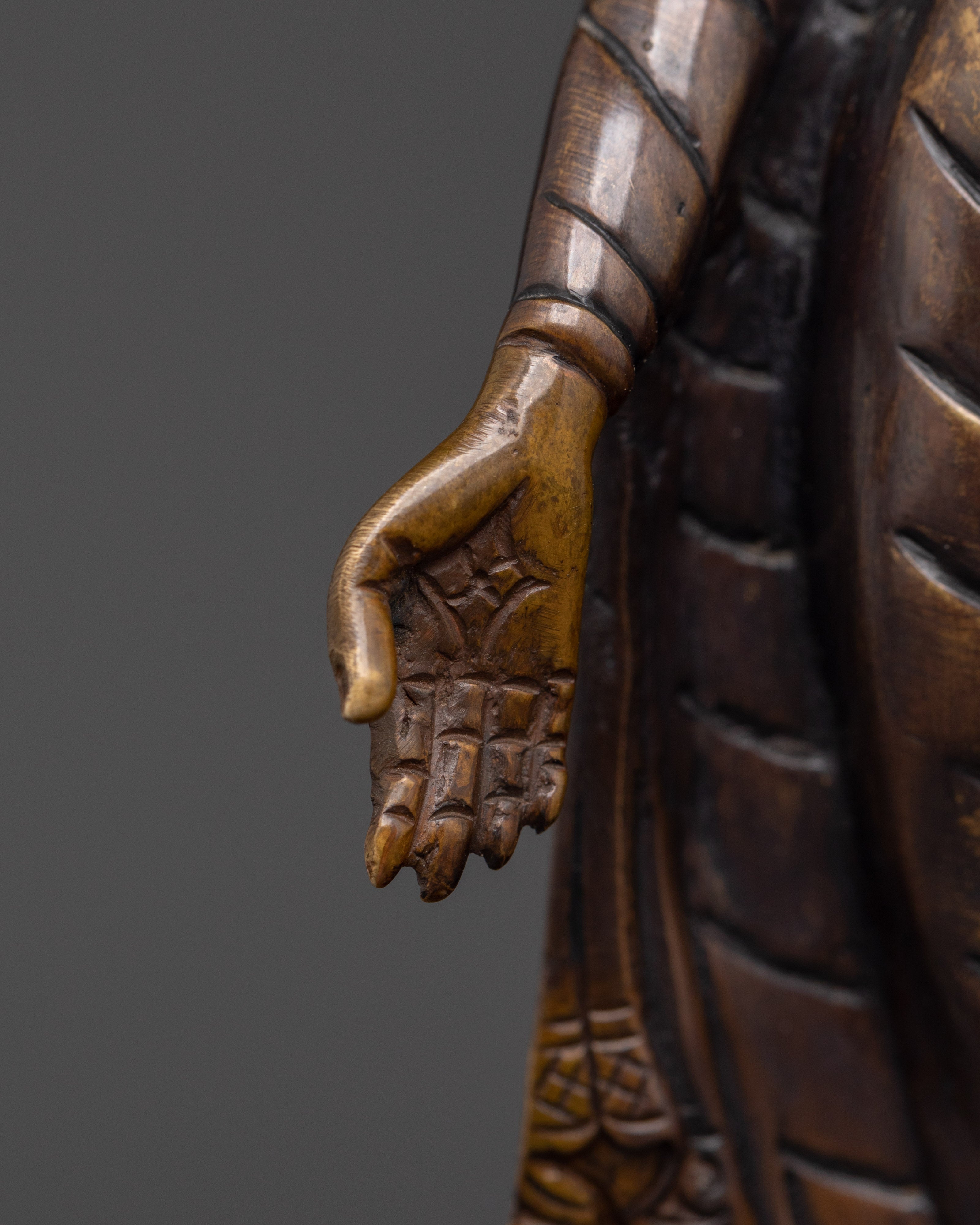 Handmade Standing Buddha Statue | Altar & Sacred Spaces