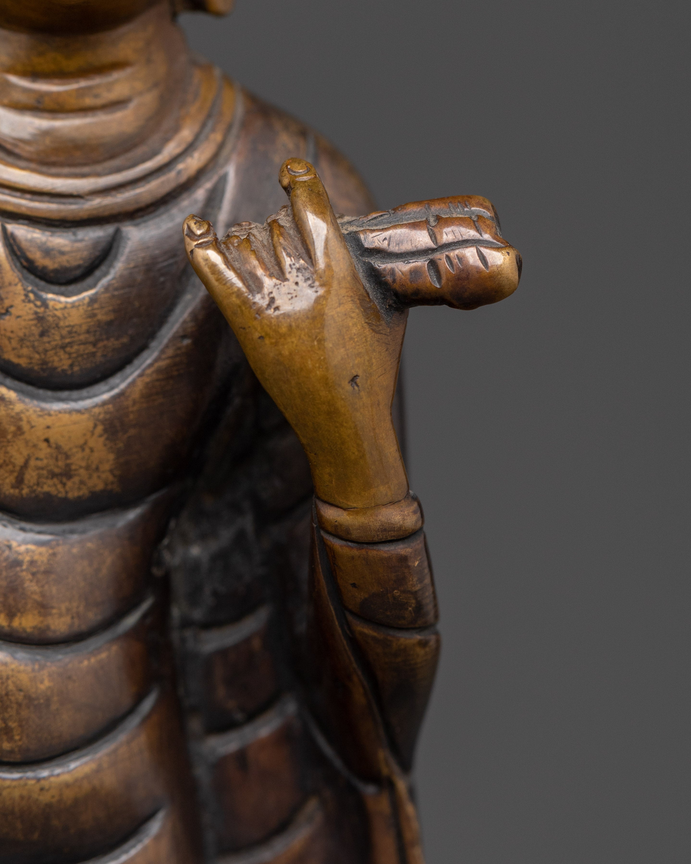Handmade Standing Buddha Statue | Altar & Sacred Spaces