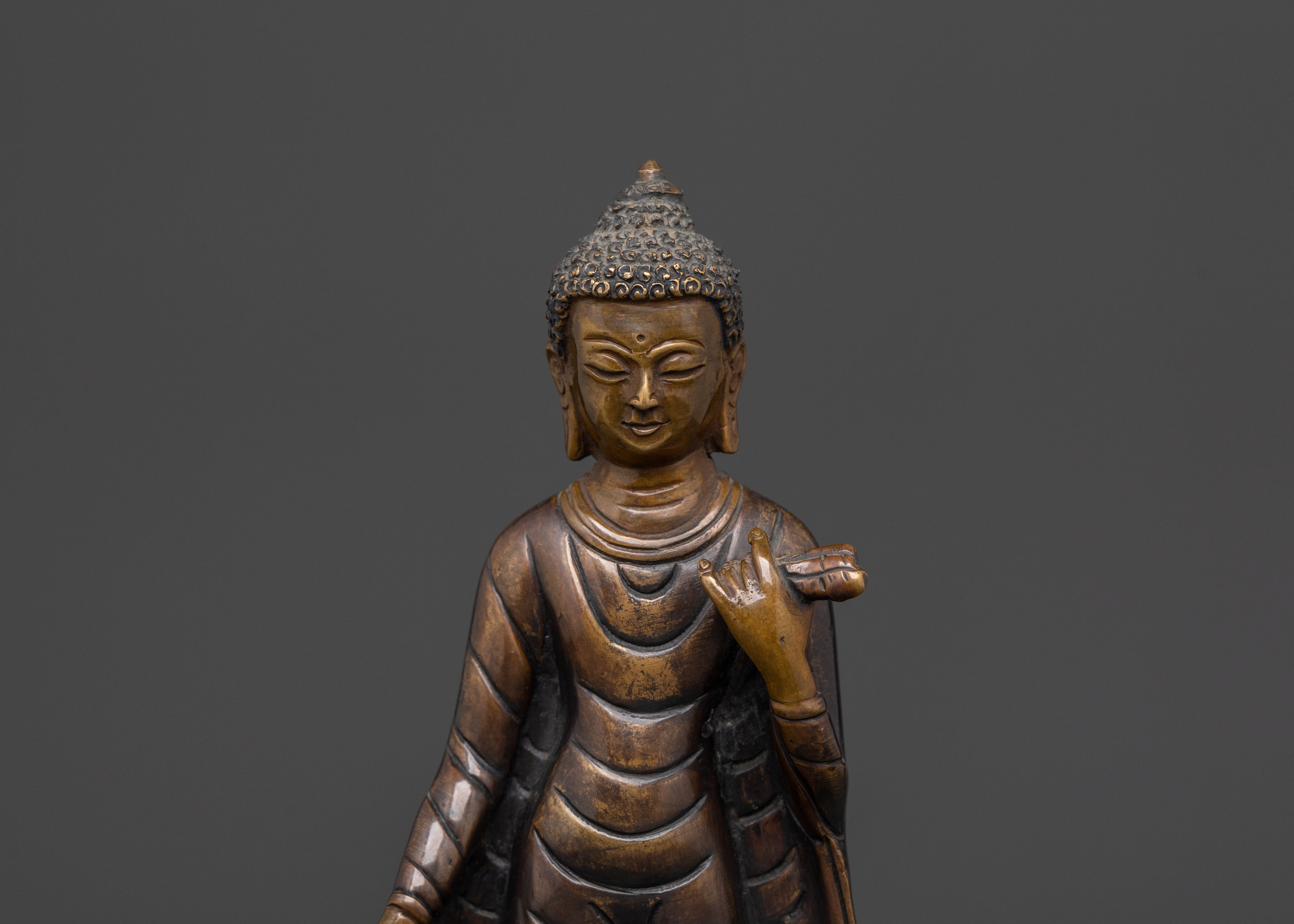 Handmade Standing Buddha Statue | Altar & Sacred Spaces