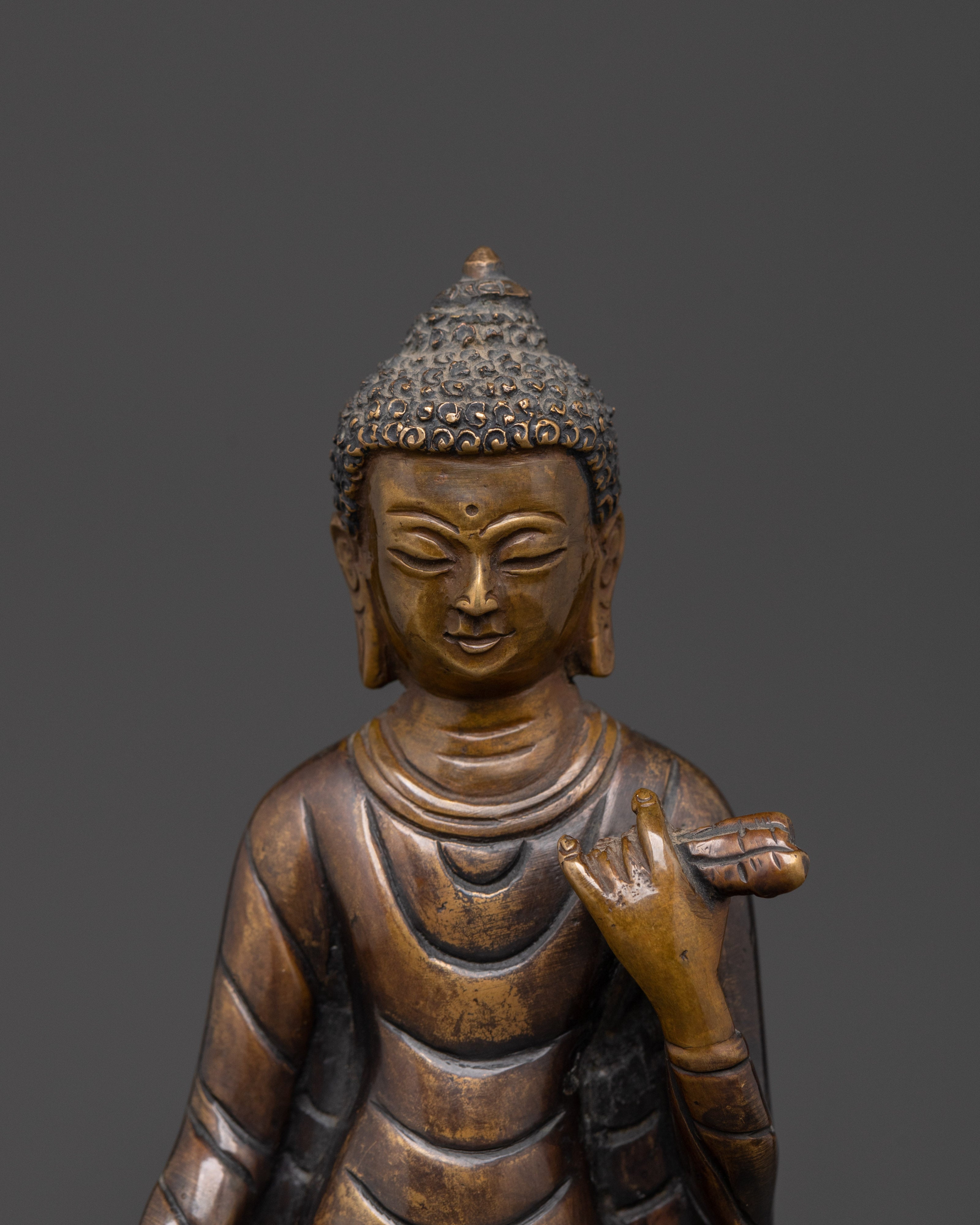 Handmade Standing Buddha Statue | Altar & Sacred Spaces
