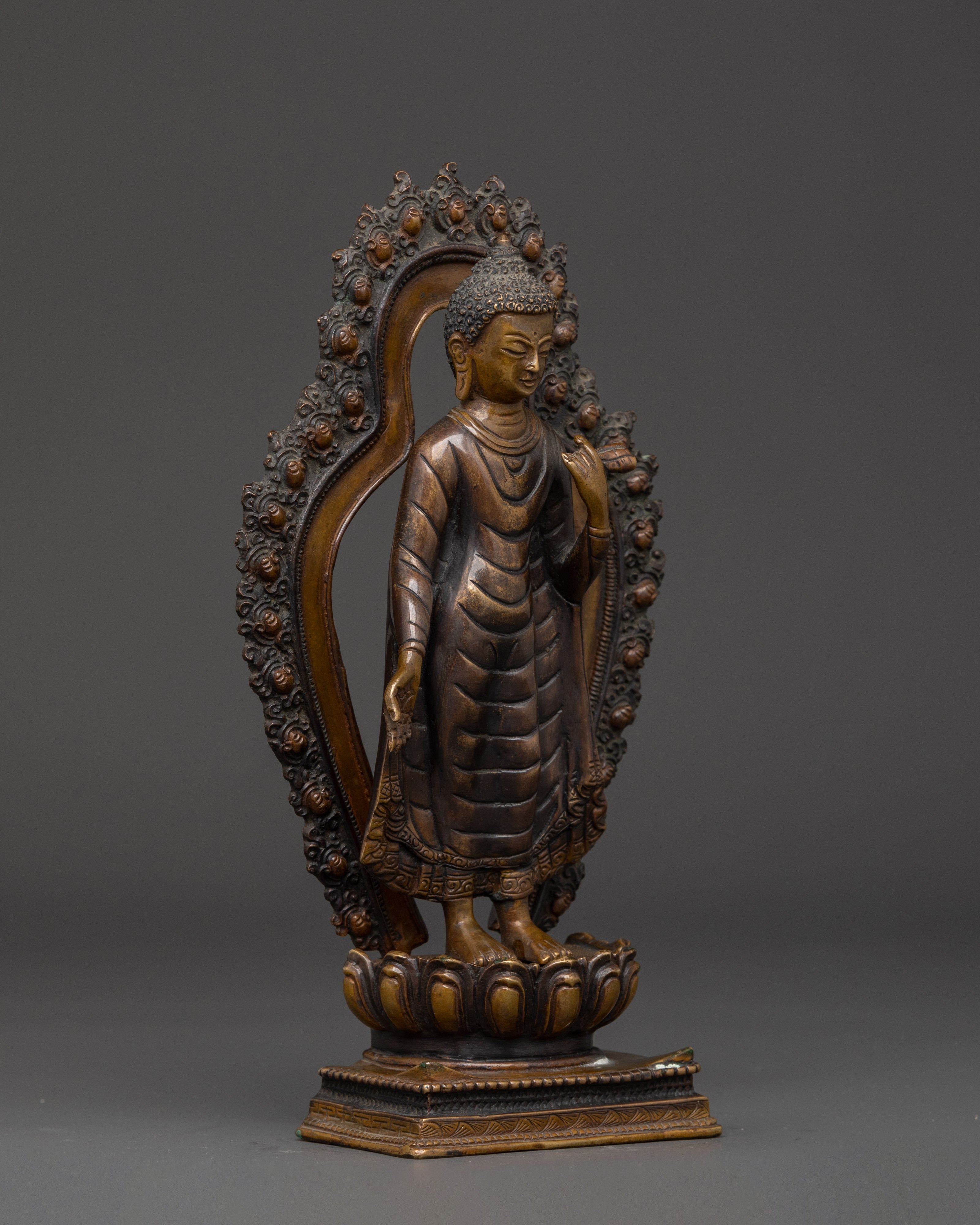 Handmade Standing Buddha Statue | Altar & Sacred Spaces
