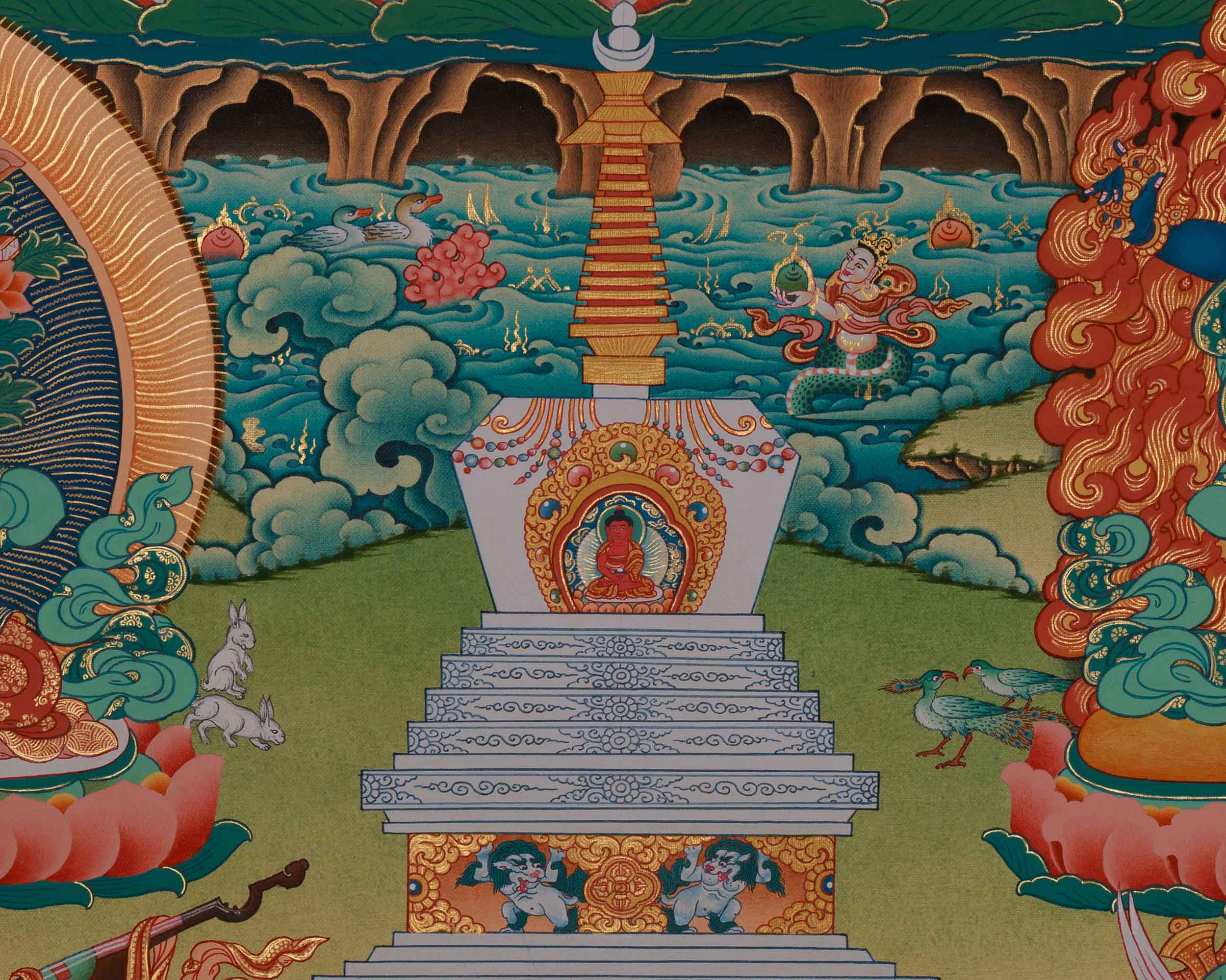 Universal Thangka Of Chenrezig | Avalokiteshvara Art | Spiritual Thangka