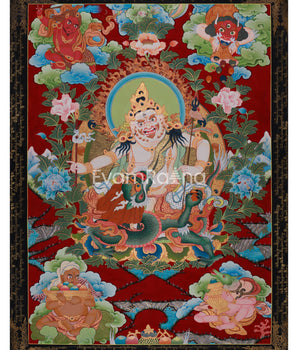 Tibetan Wealth Deity, White Dzambhala | Guardian of Prosperity and Vajrayana Abundance