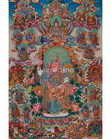 Standing Guru Rinpoche Thangka | Embodiment of Wisdom, Power, and Protection