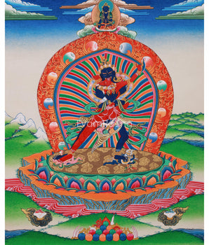 The Divine Union in Chakrasamvara Art | Tantric Deity of Wisdom & Compassion