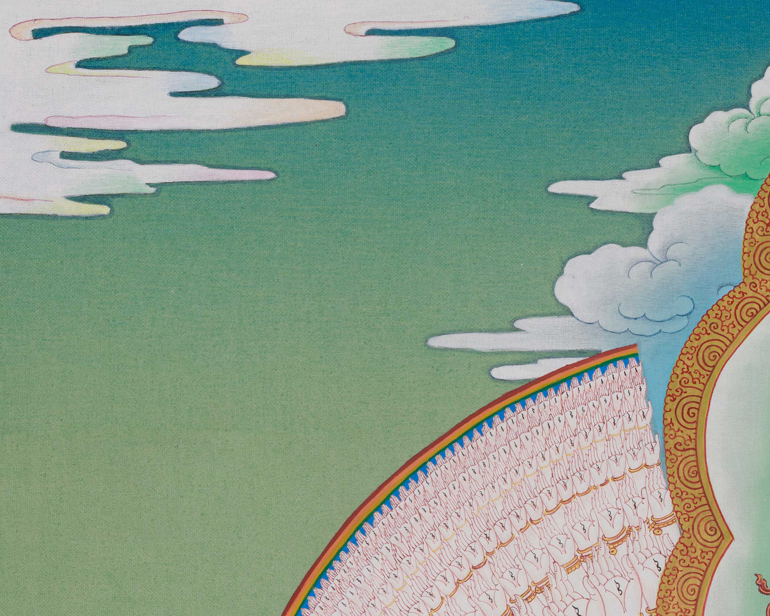 Tibetan 1000 Armed Chenrezig Art | Sacred Compassion Deity