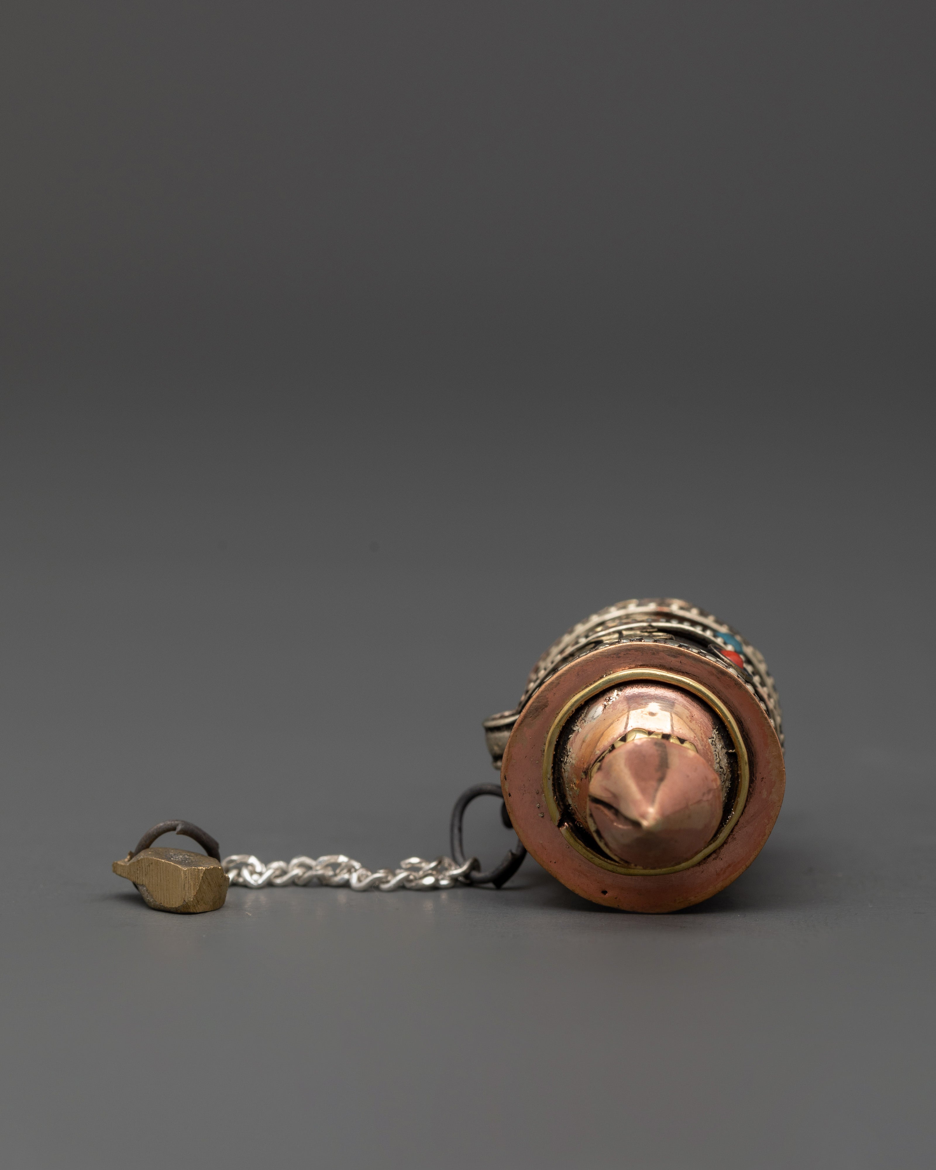 Tibetan Buddhist Handheld Prayer Wheel for Meditation and Blessings