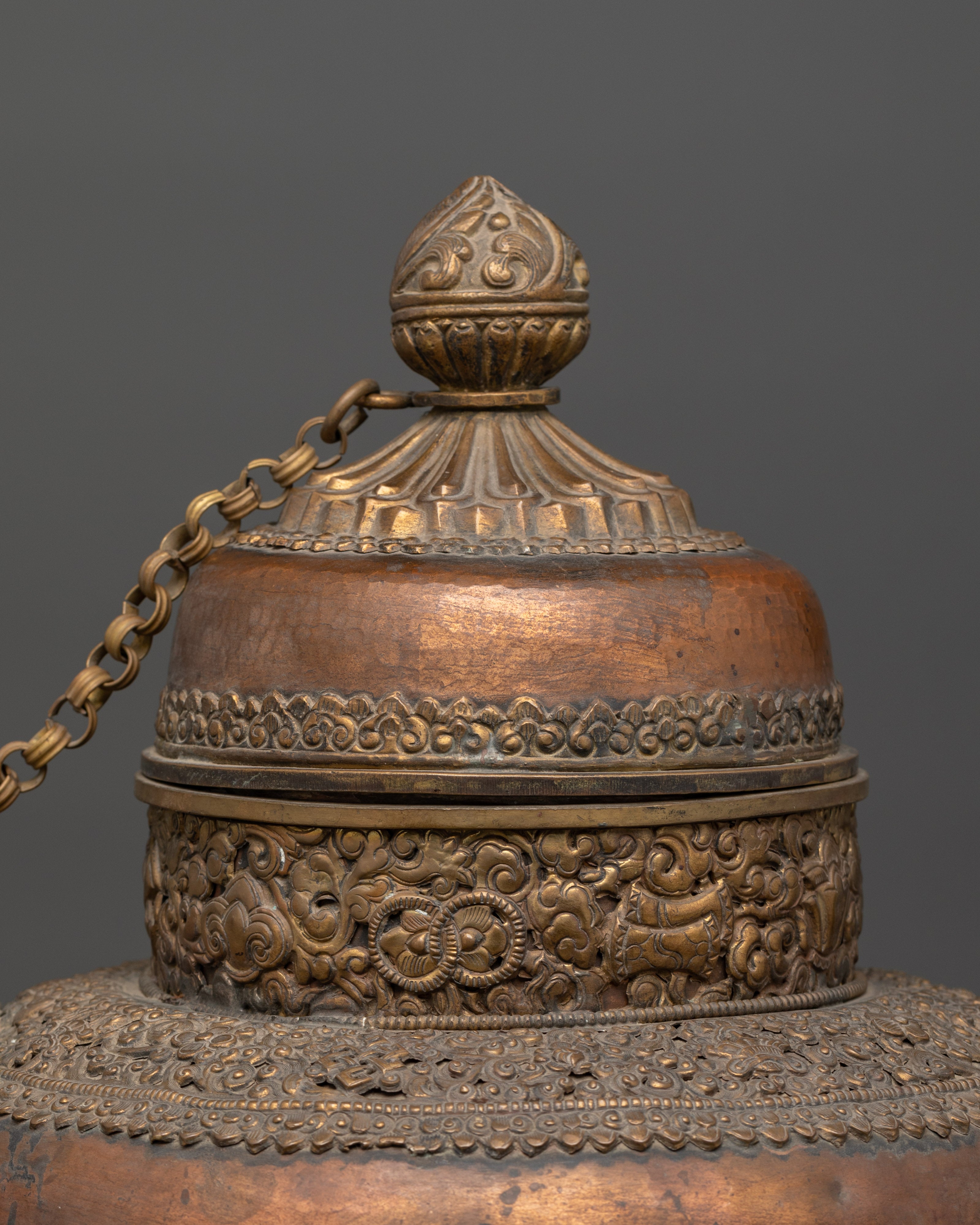 Traditional Decorative Tea Pot | Copper & Brass Artistry