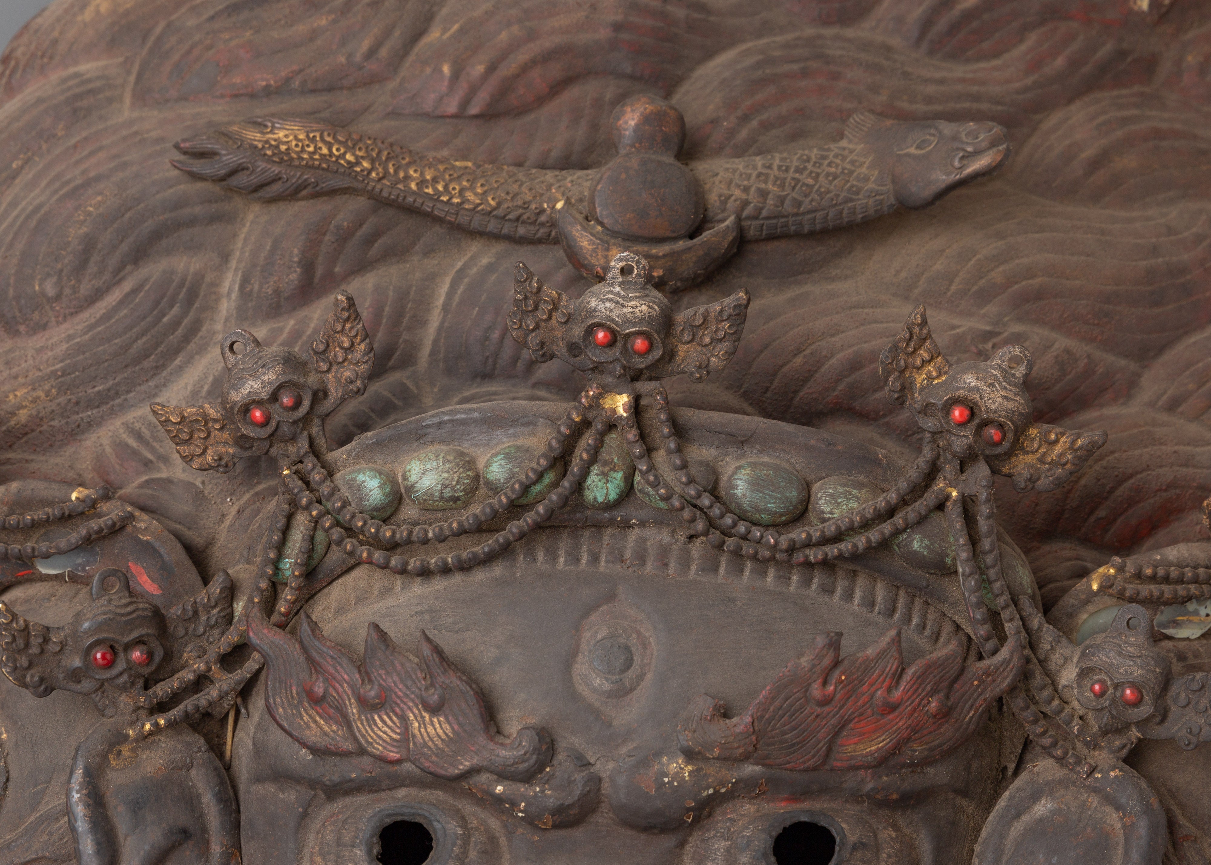 Handmade Traditional Ritual Mask | Wall Hanging Cultural Art