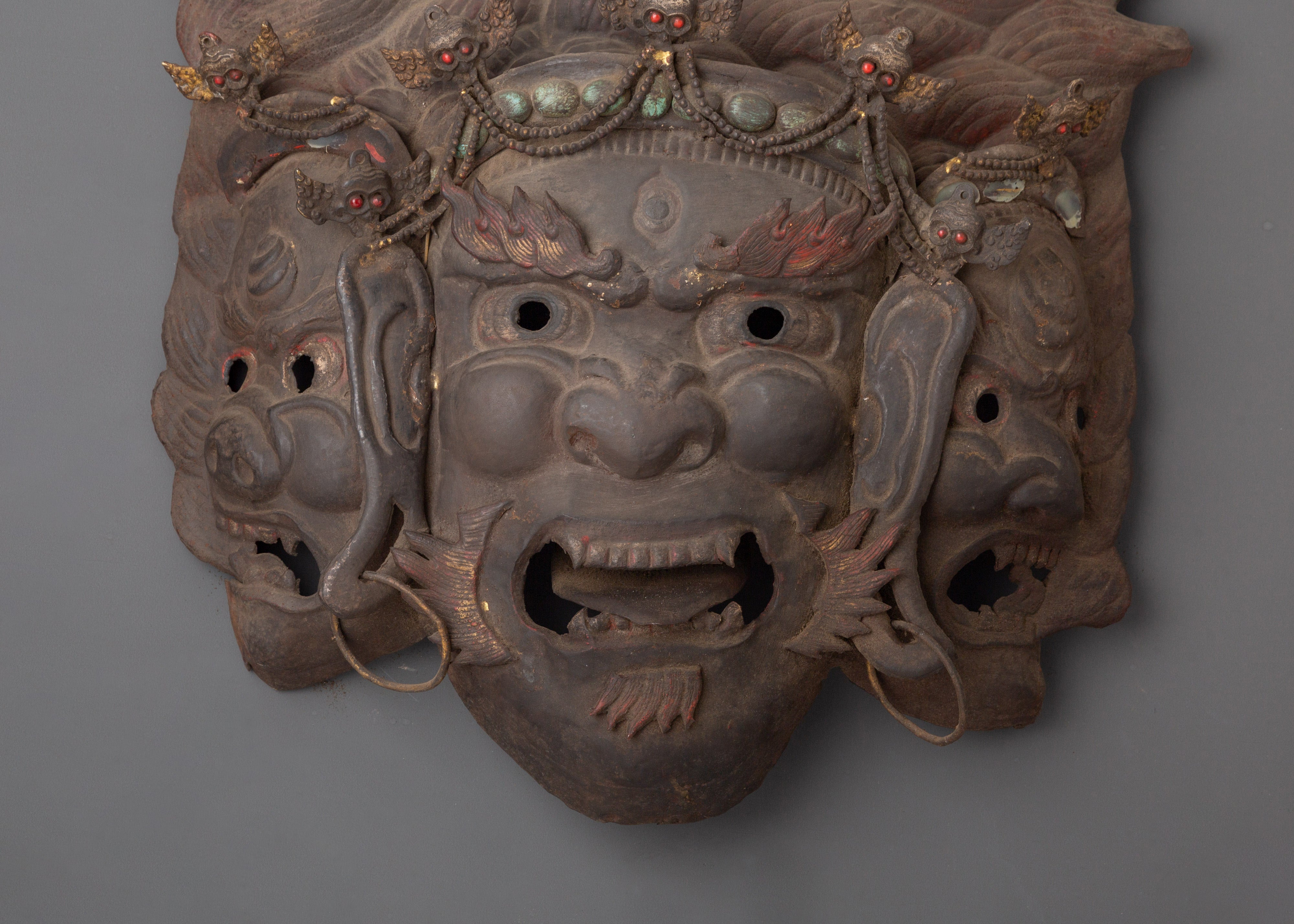 Handmade Traditional Ritual Mask | Wall Hanging Cultural Art