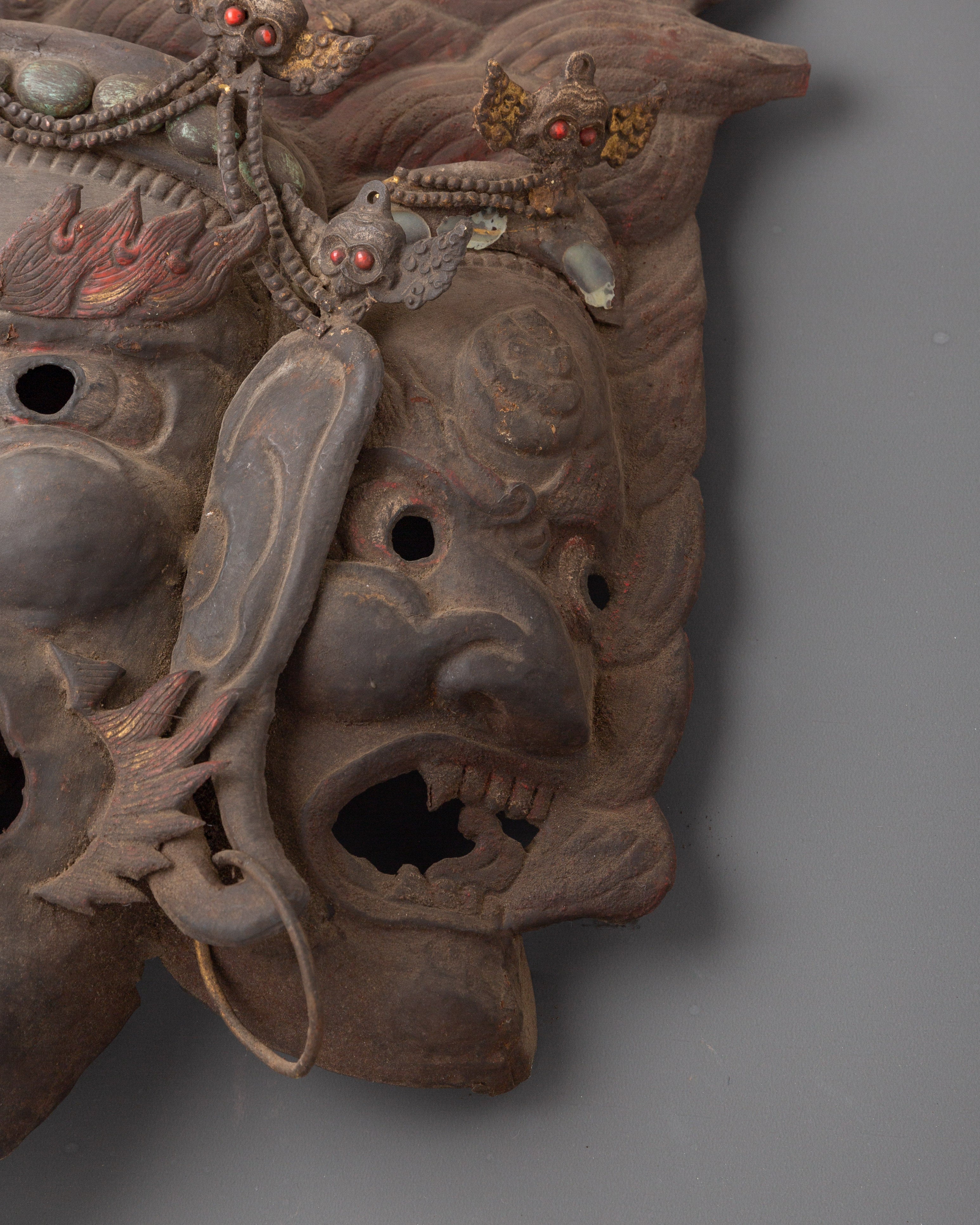 Handmade Traditional Ritual Mask | Wall Hanging Cultural Art