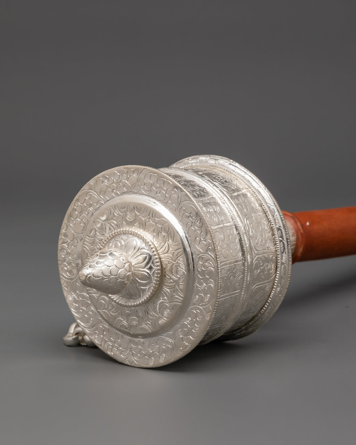 Buddhist Prayer Wheel Ritual Tool | Traditional Tibetan Devotional Instrument