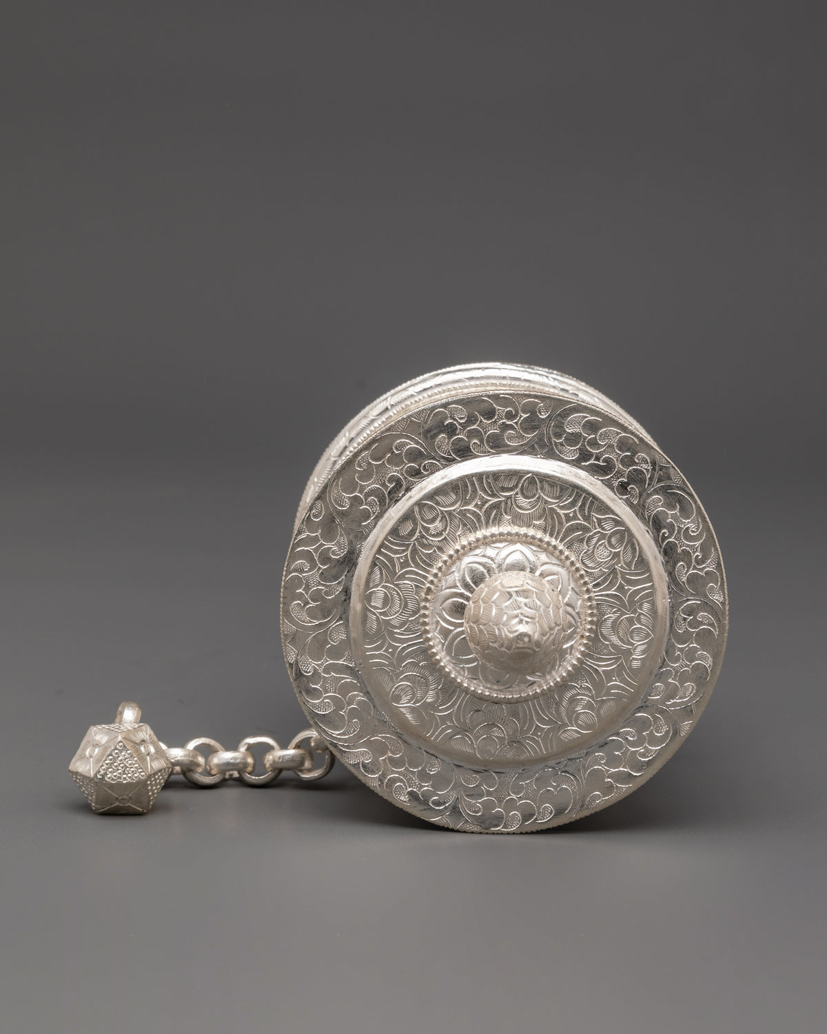 Buddhist Prayer Wheel Ritual Tool | Traditional Tibetan Devotional Instrument