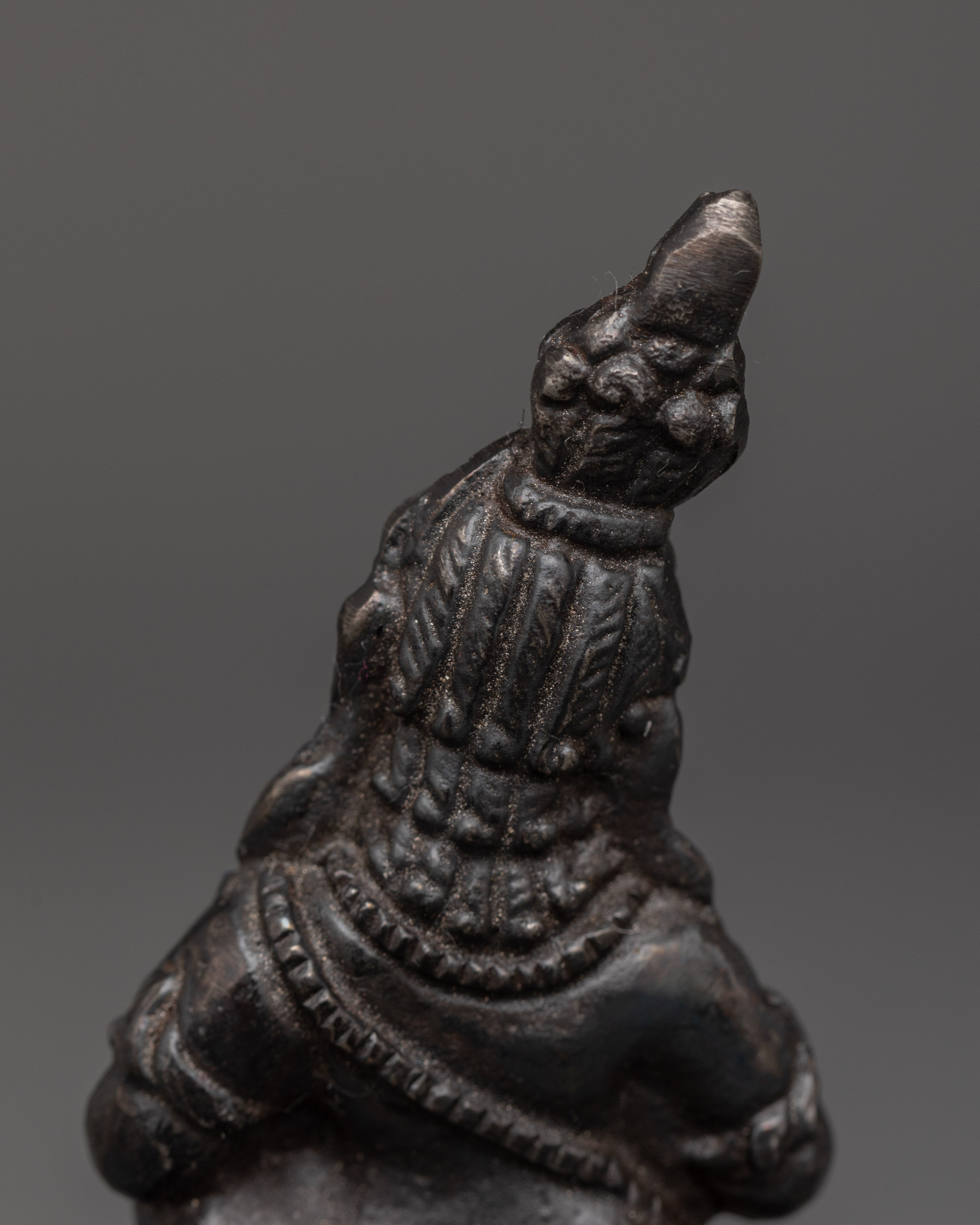 Handmade Figurine of Back Dzambhala | The Wrathful Wealth Deity