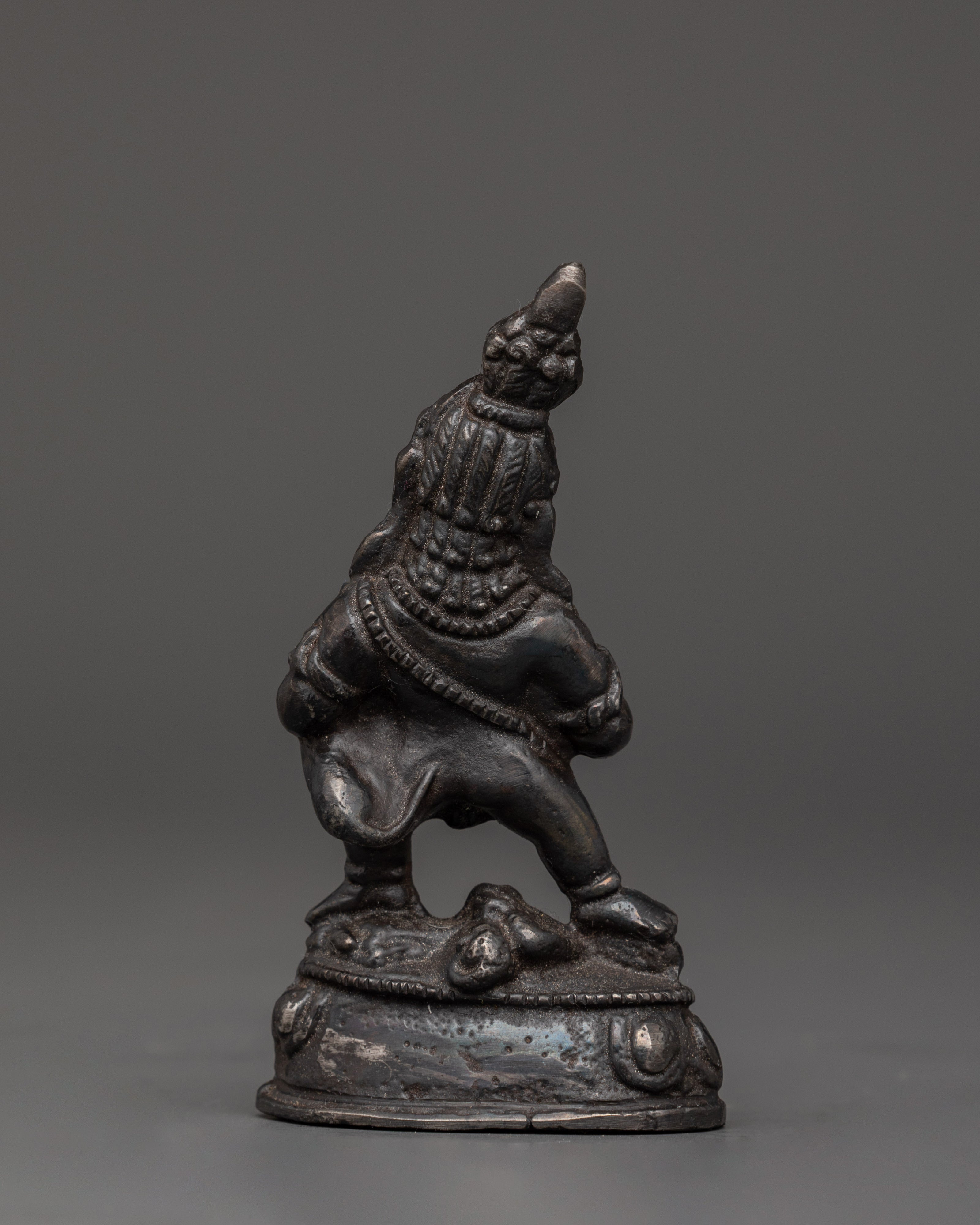 Handmade Figurine of Back Dzambhala | The Wrathful Wealth Deity