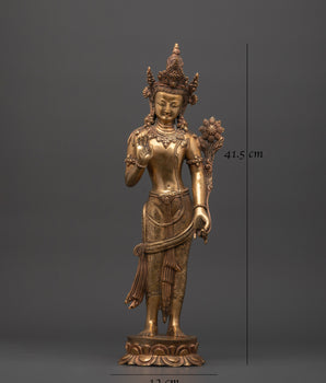 Fearless Compassion Copper Lokeshwor | Tibetan Bodhisattva