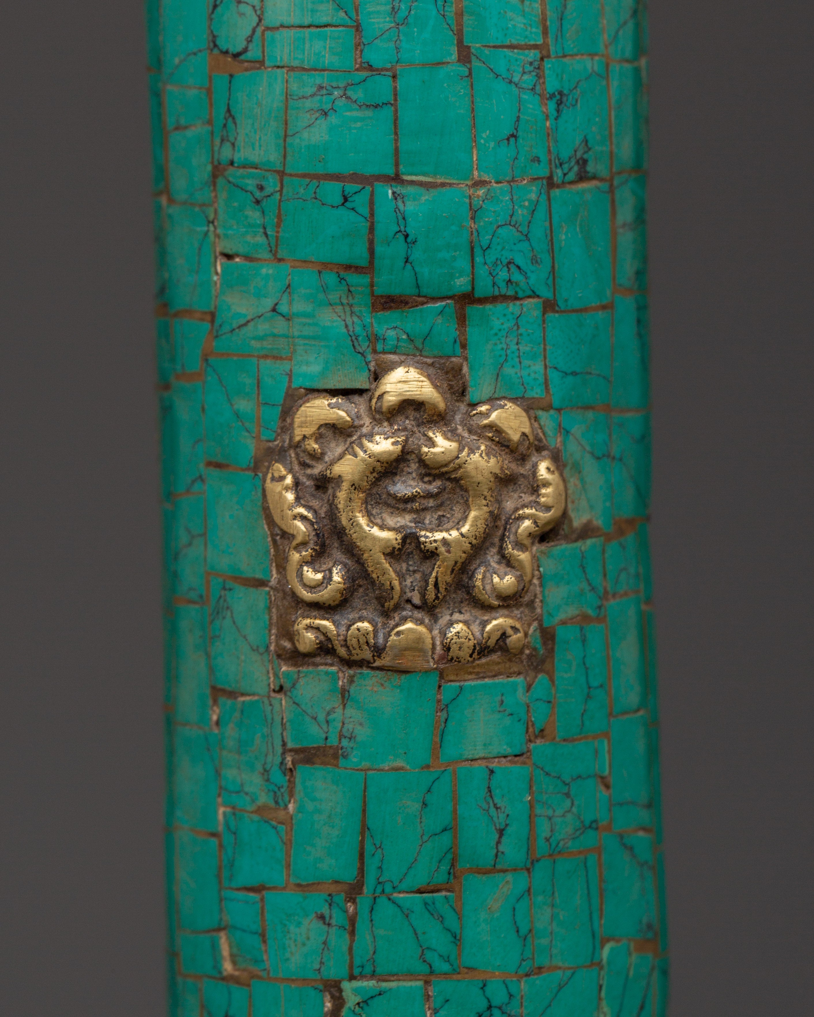 Tibetan Brass Incense Holder |  Ritual Decor and Spiritual Present