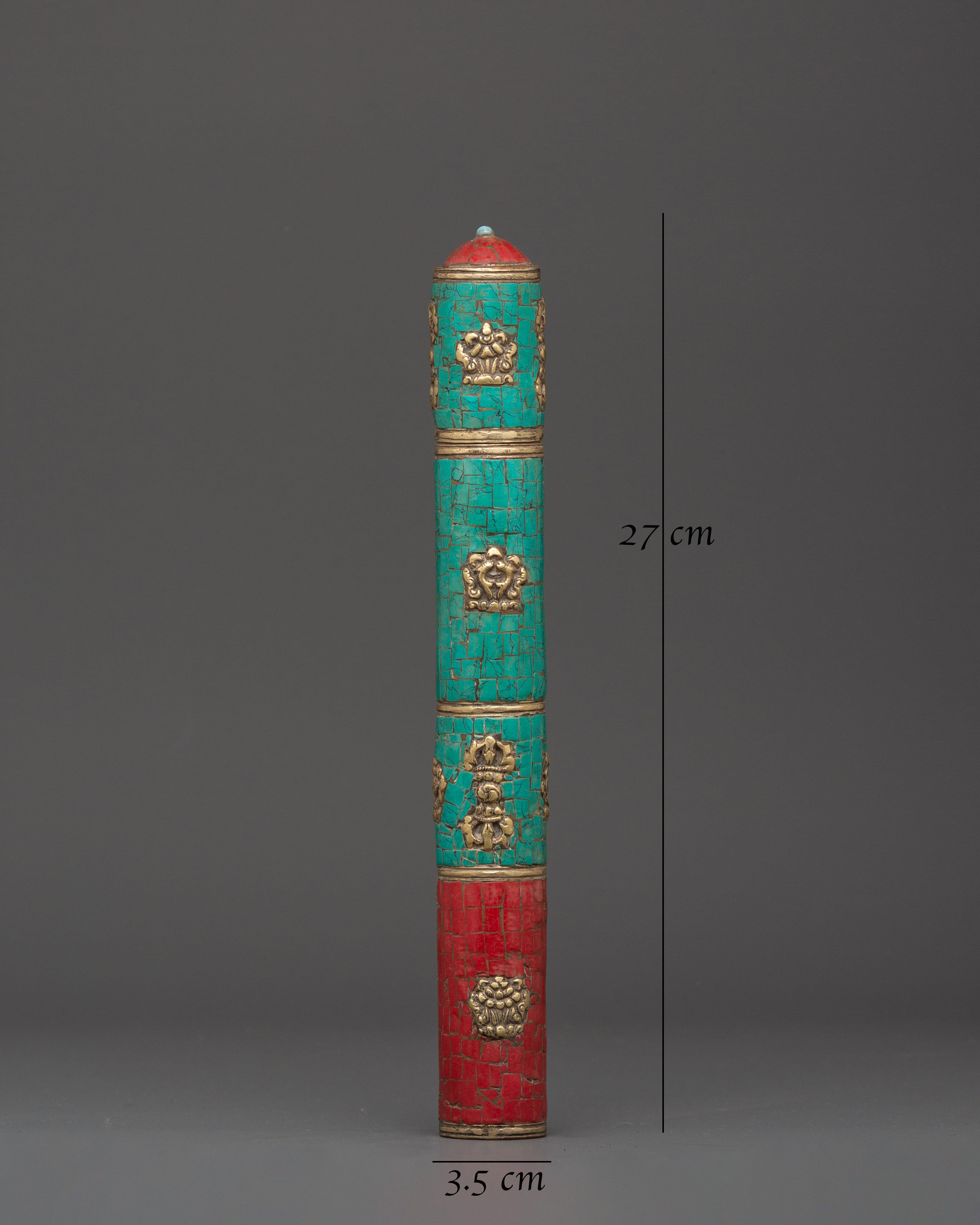 Tibetan Brass Incense Holder |  Ritual Decor and Spiritual Present