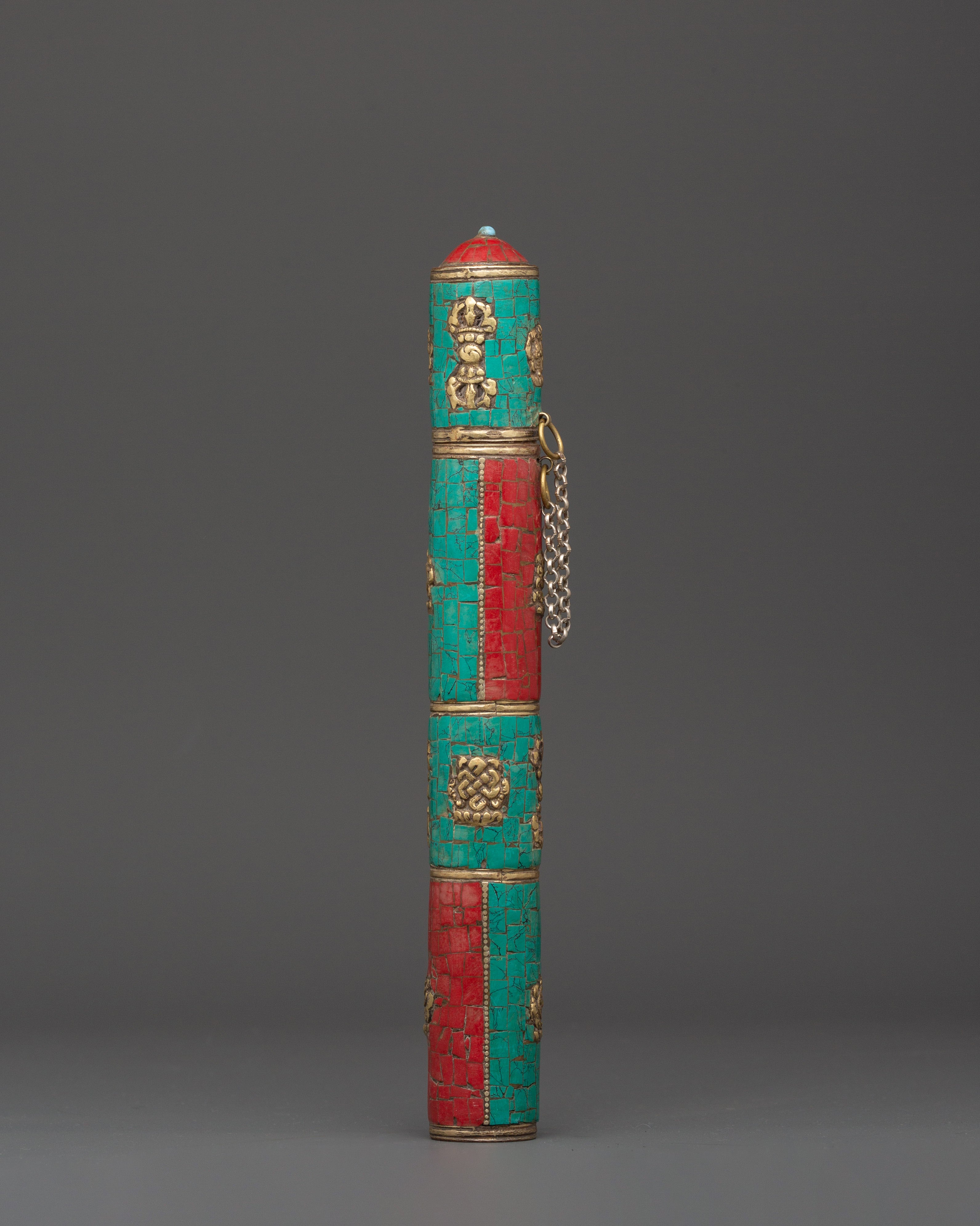 Tibetan Brass Incense Holder |  Ritual Decor and Spiritual Present