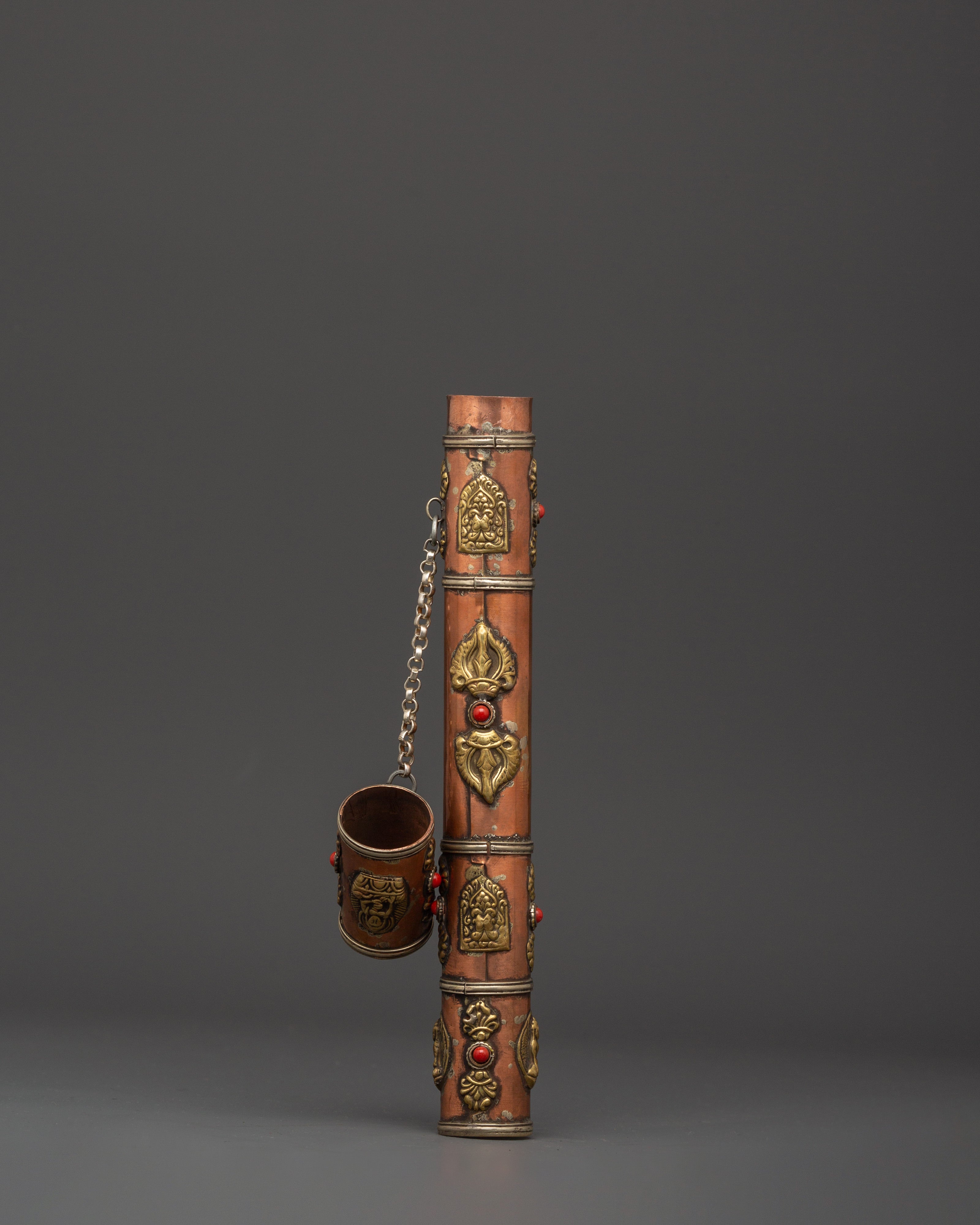 Tibetan Incense Holder with Brass | Spiritual Home Decor