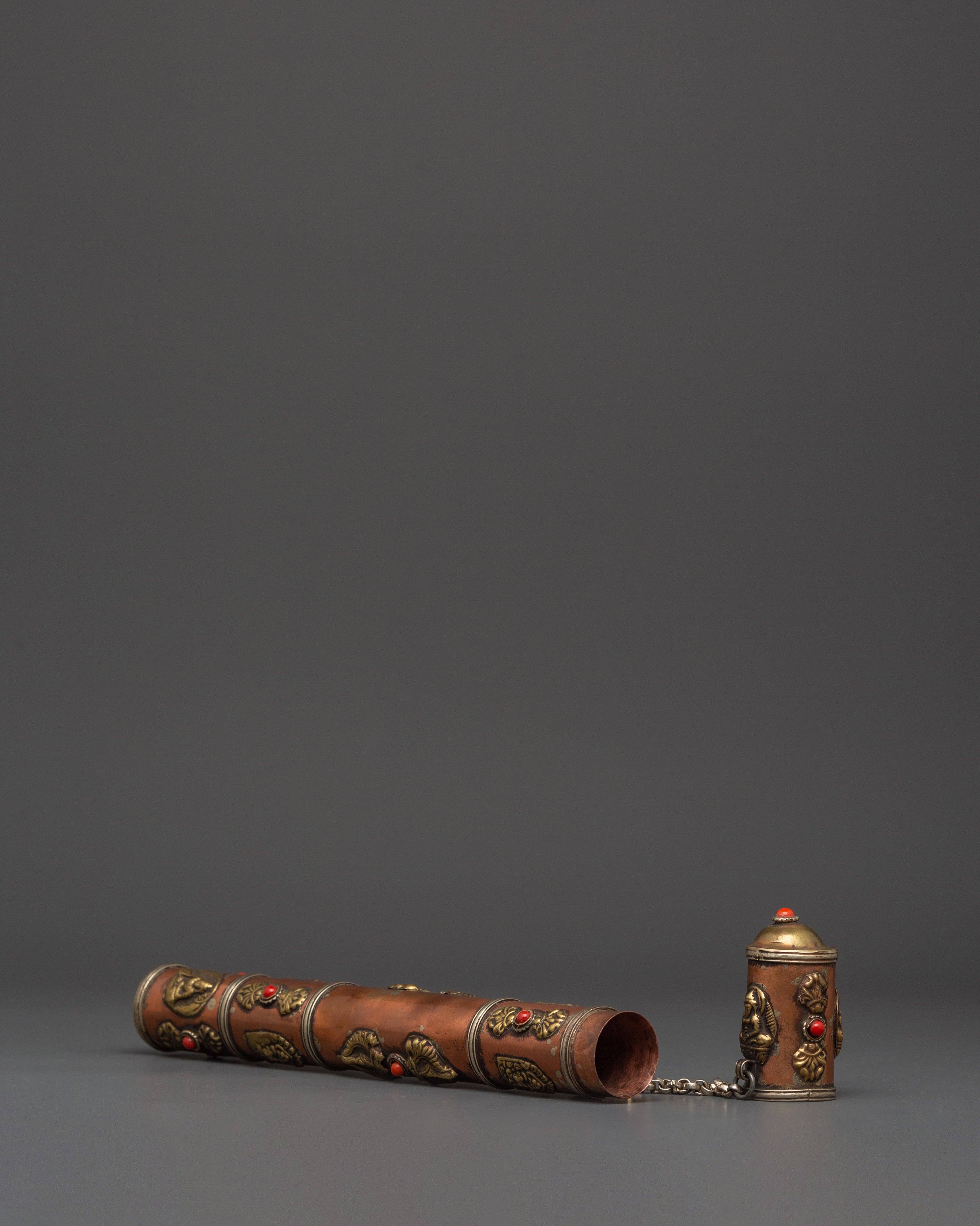Tibetan Incense Holder with Brass | Spiritual Home Decor