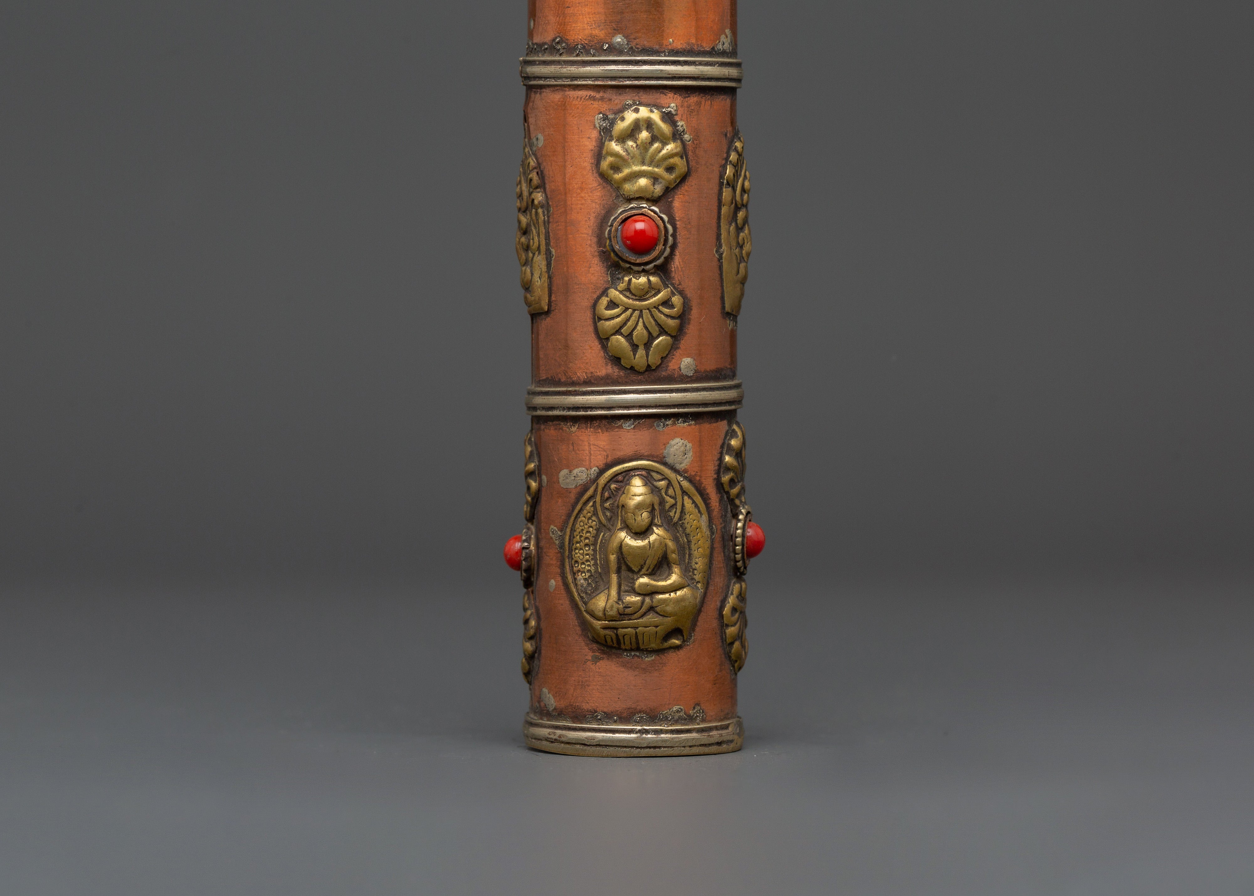 Tibetan Incense Holder with Brass | Spiritual Home Decor