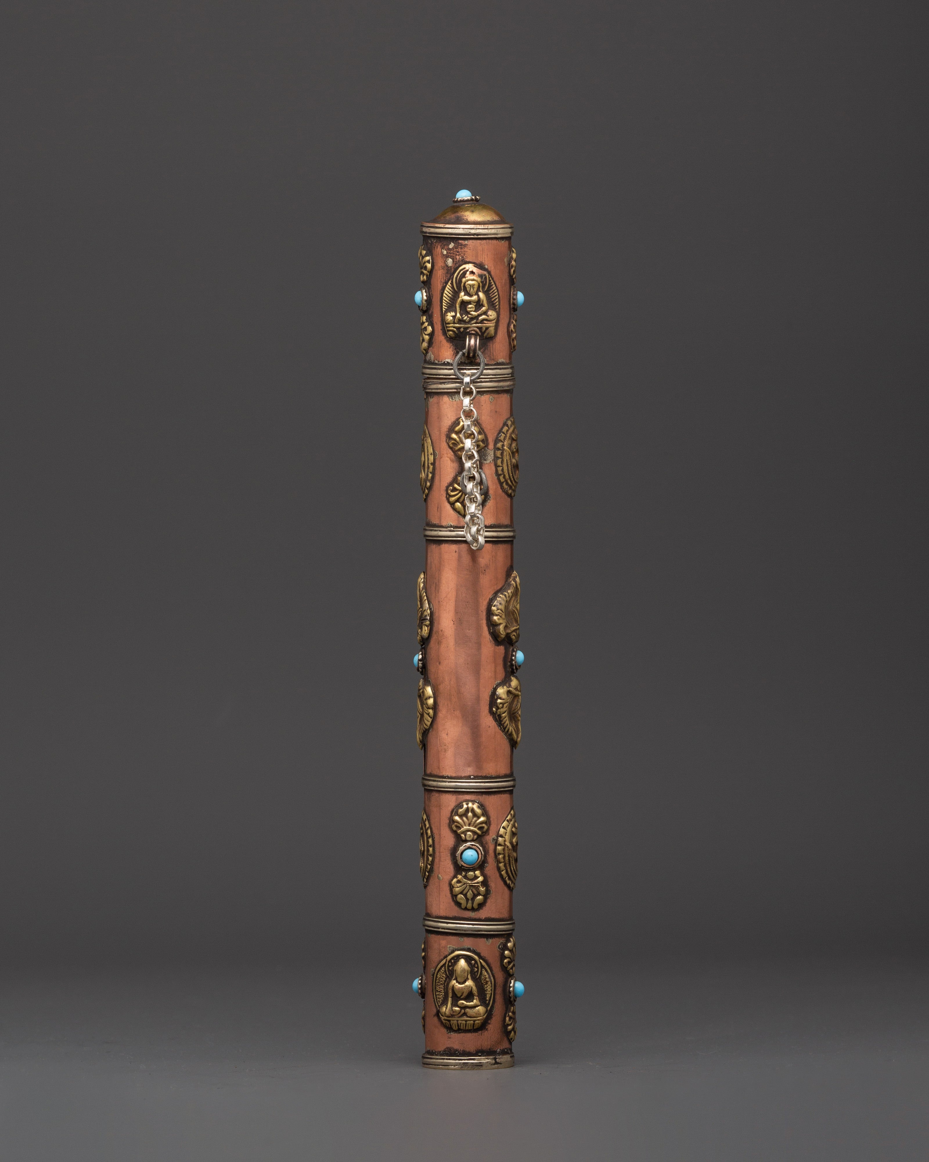 Tibetan Incense Holder with Turquoise | Ritual Burner