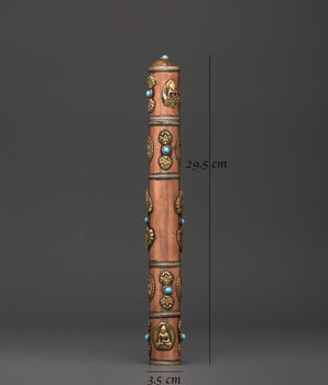 Tibetan Incense Holder with Turquoise | Ritual Burner