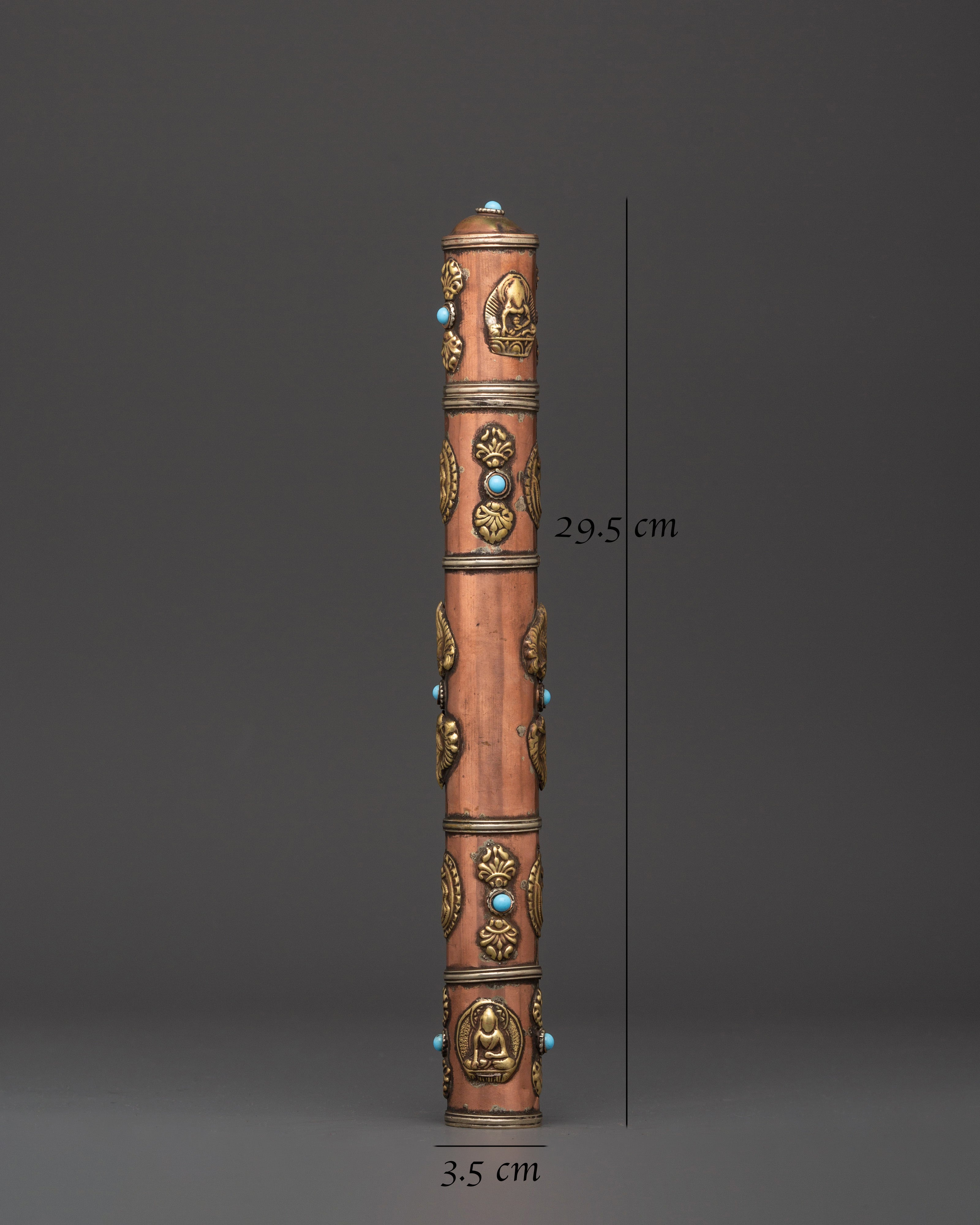 Tibetan Incense Holder with Turquoise | Ritual Burner