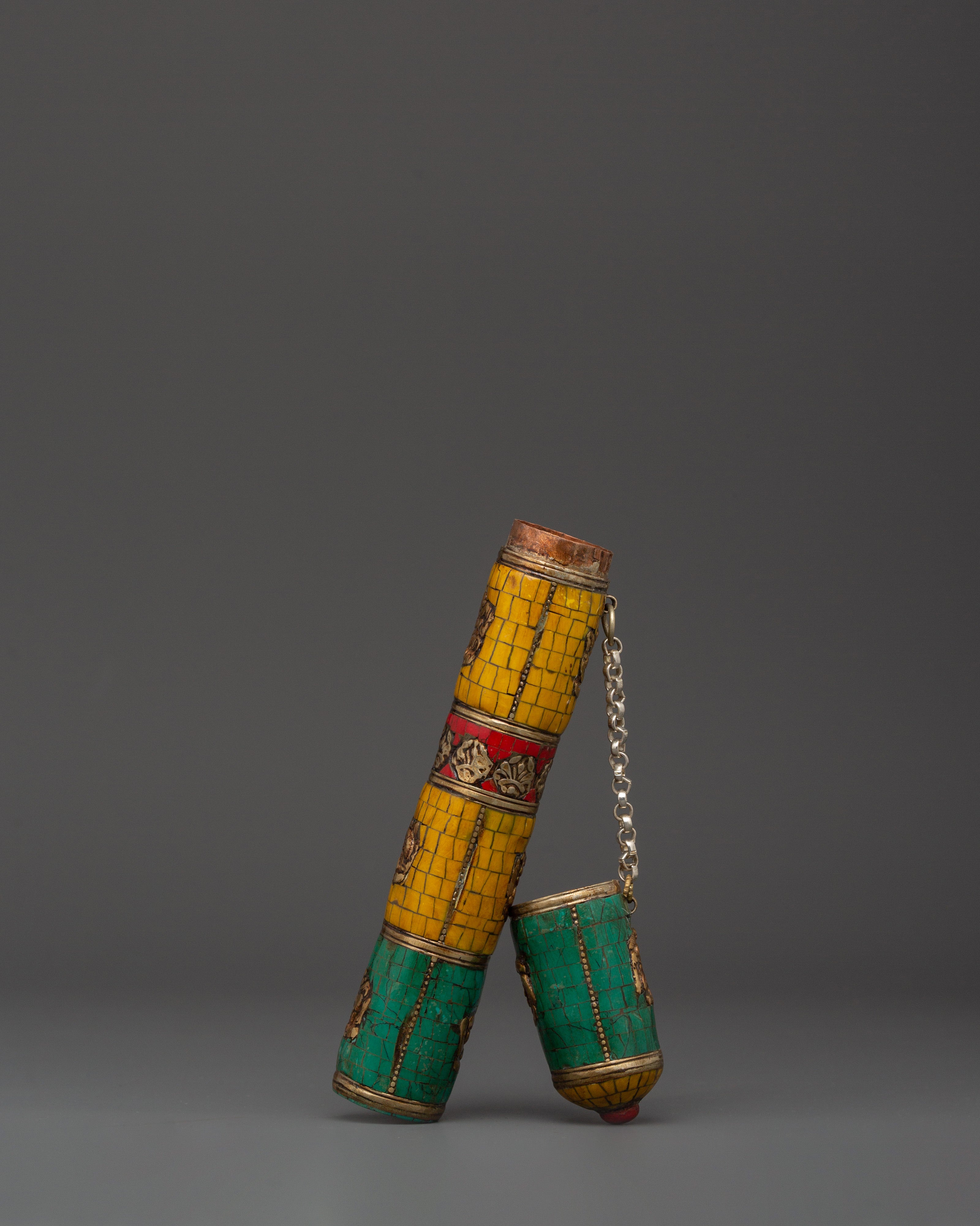 Unique Tibetan Incense Holder | Engraved Auspicious Symbols