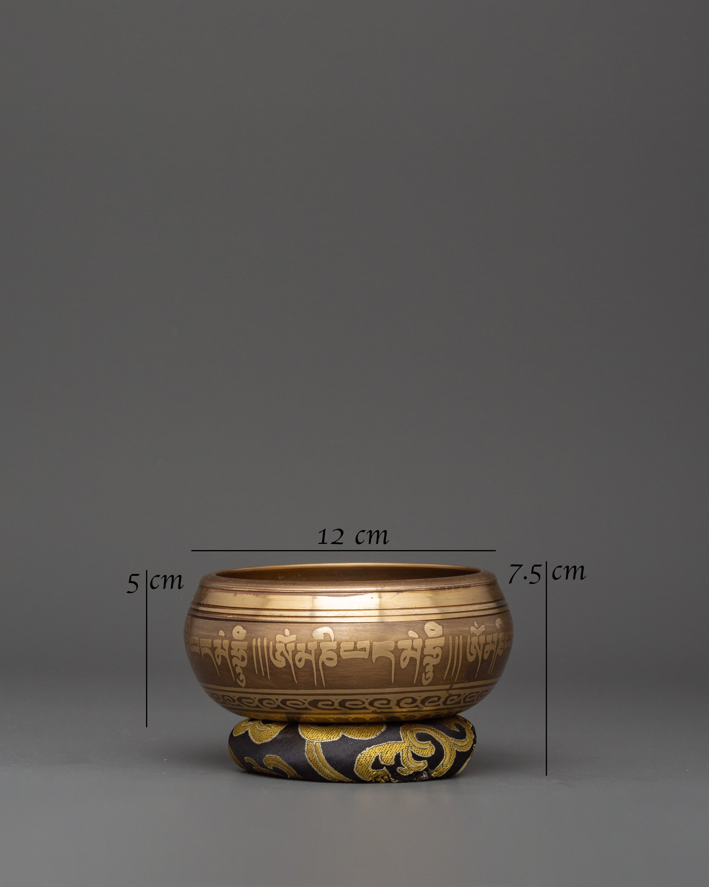 Large Tibetan Singing Bowl | Meditation Sound Bowl with Wooden Striker