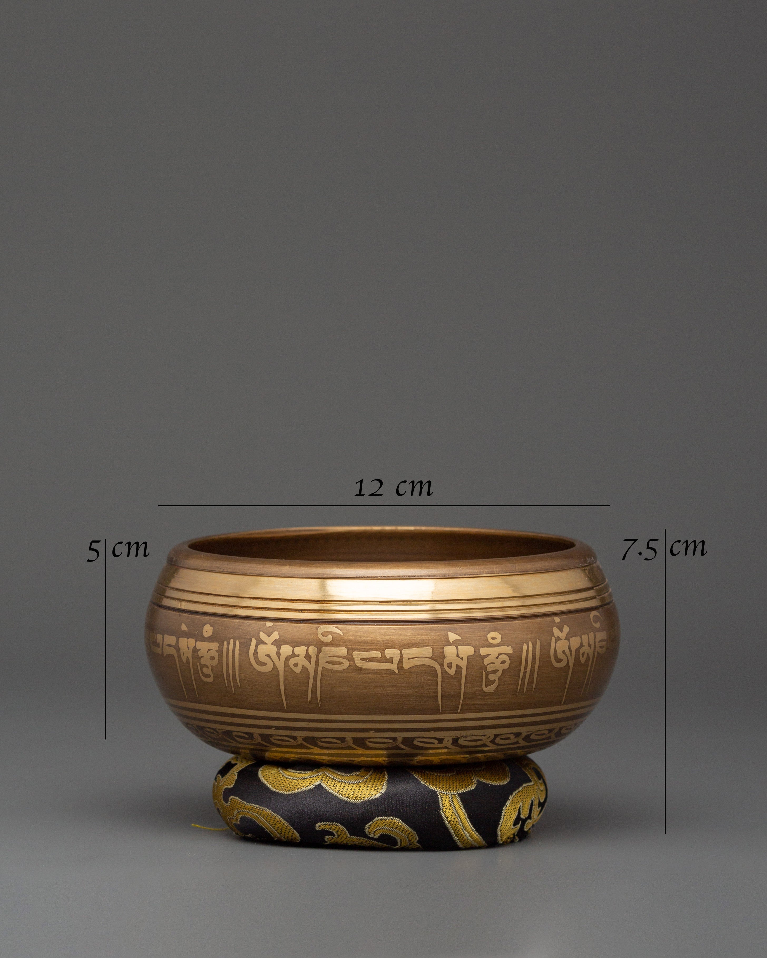 Buddhist Singing Bowl with OM Symbol | Meditation Sound Bowl
