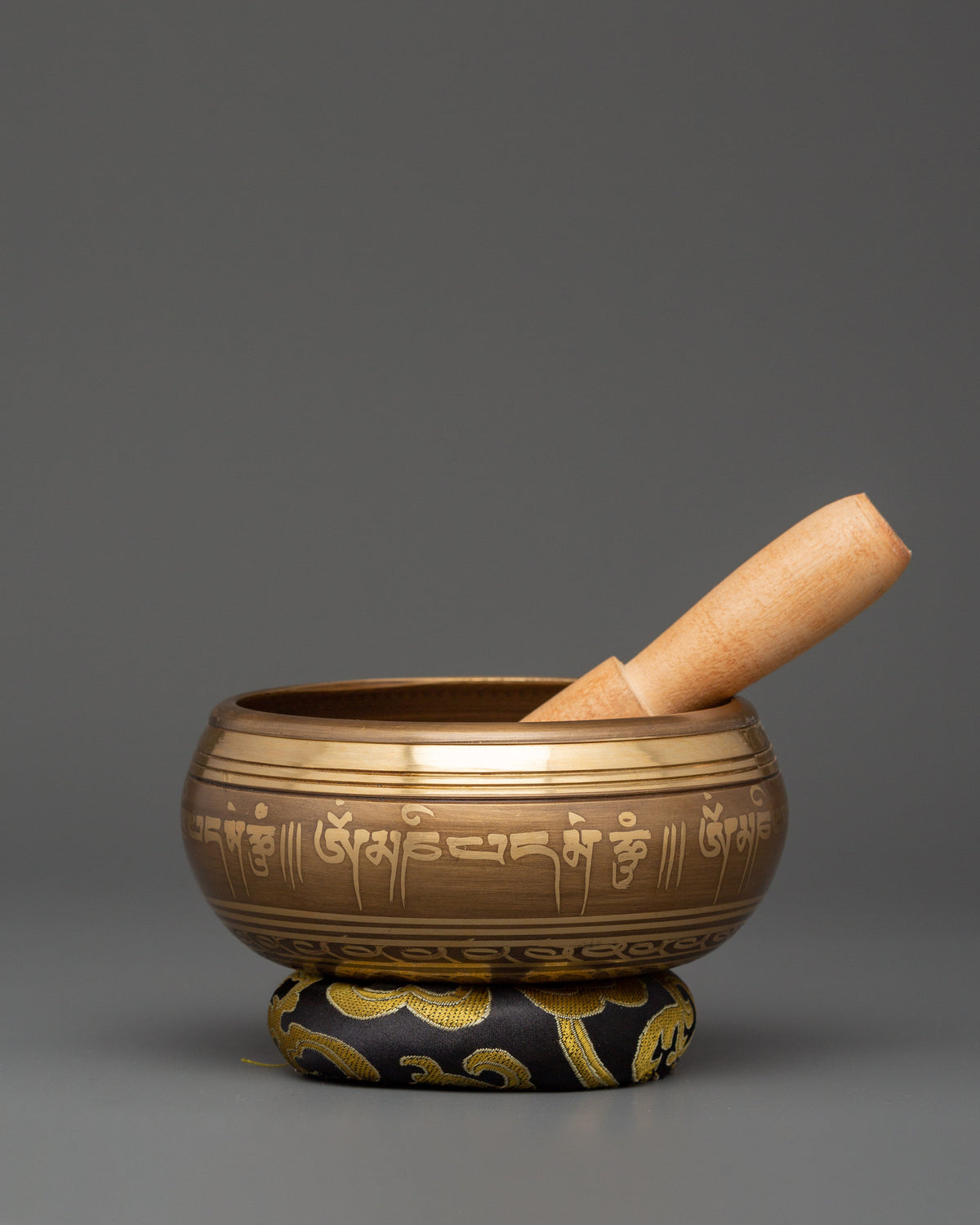 Buddhist Singing Bowl with OM Symbol | Meditation Sound Bowl