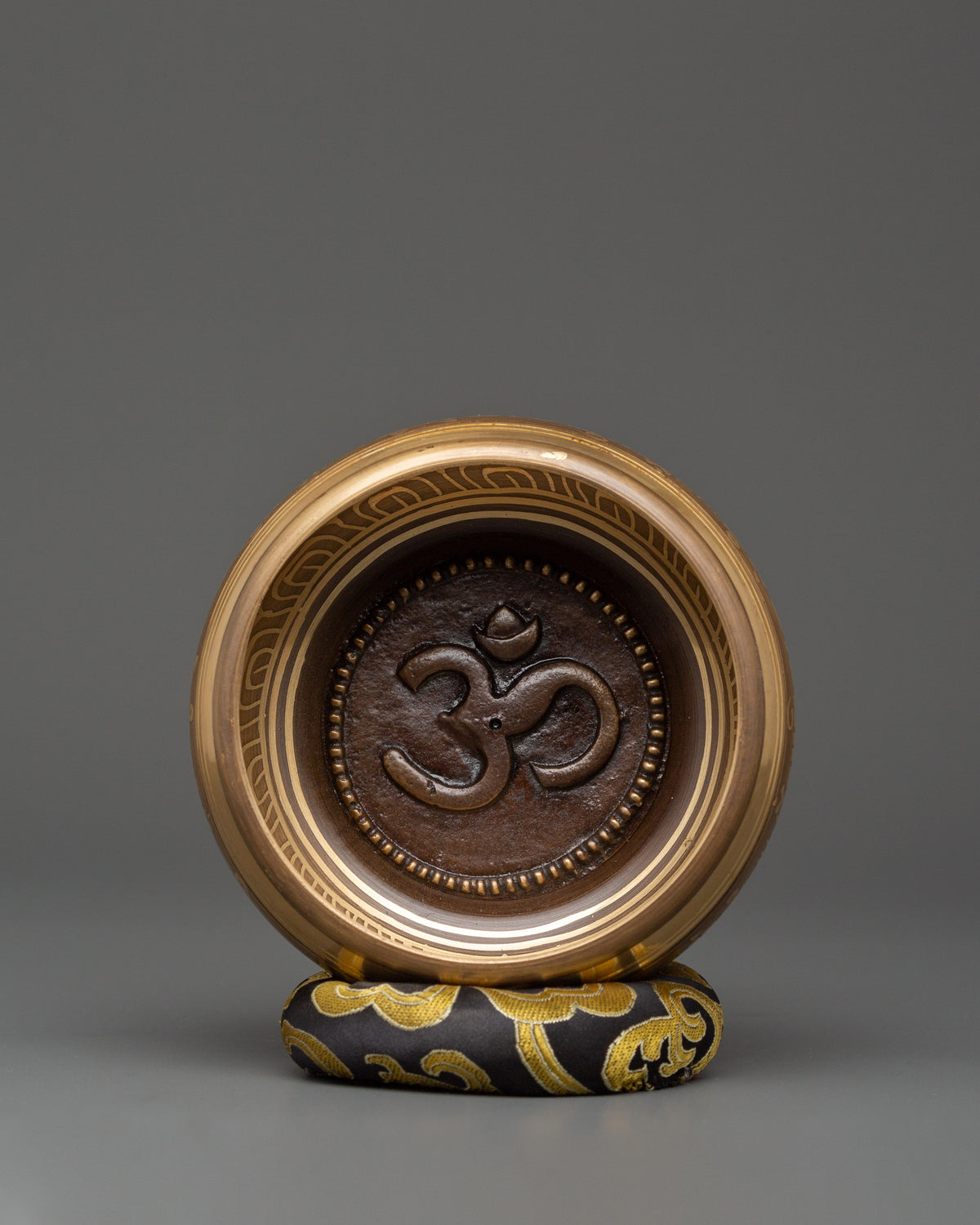 Buddhist Singing Bowl with OM Symbol | Meditation Sound Bowl