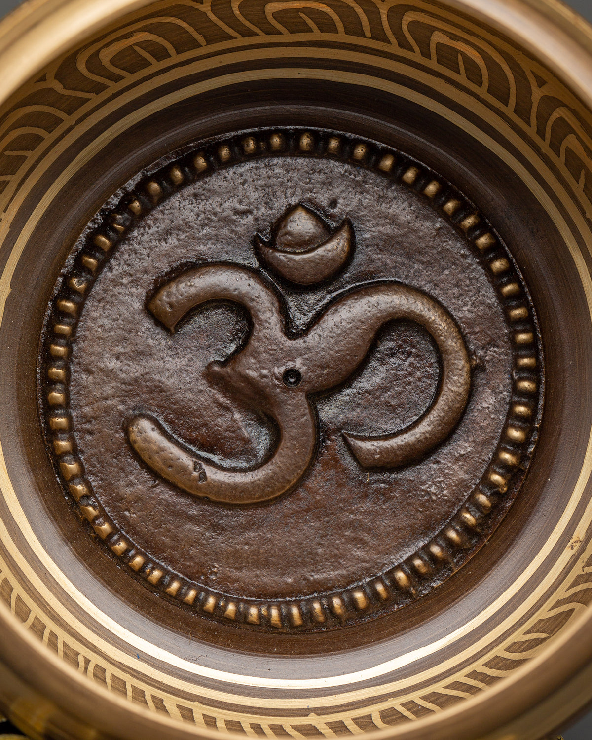 Buddhist Singing Bowl with OM Symbol | Meditation Sound Bowl