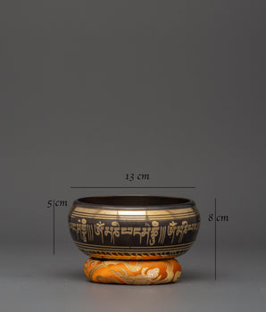 Traditional Tibetan Singing Bowl | Handcrafted Brass Healing Bowl