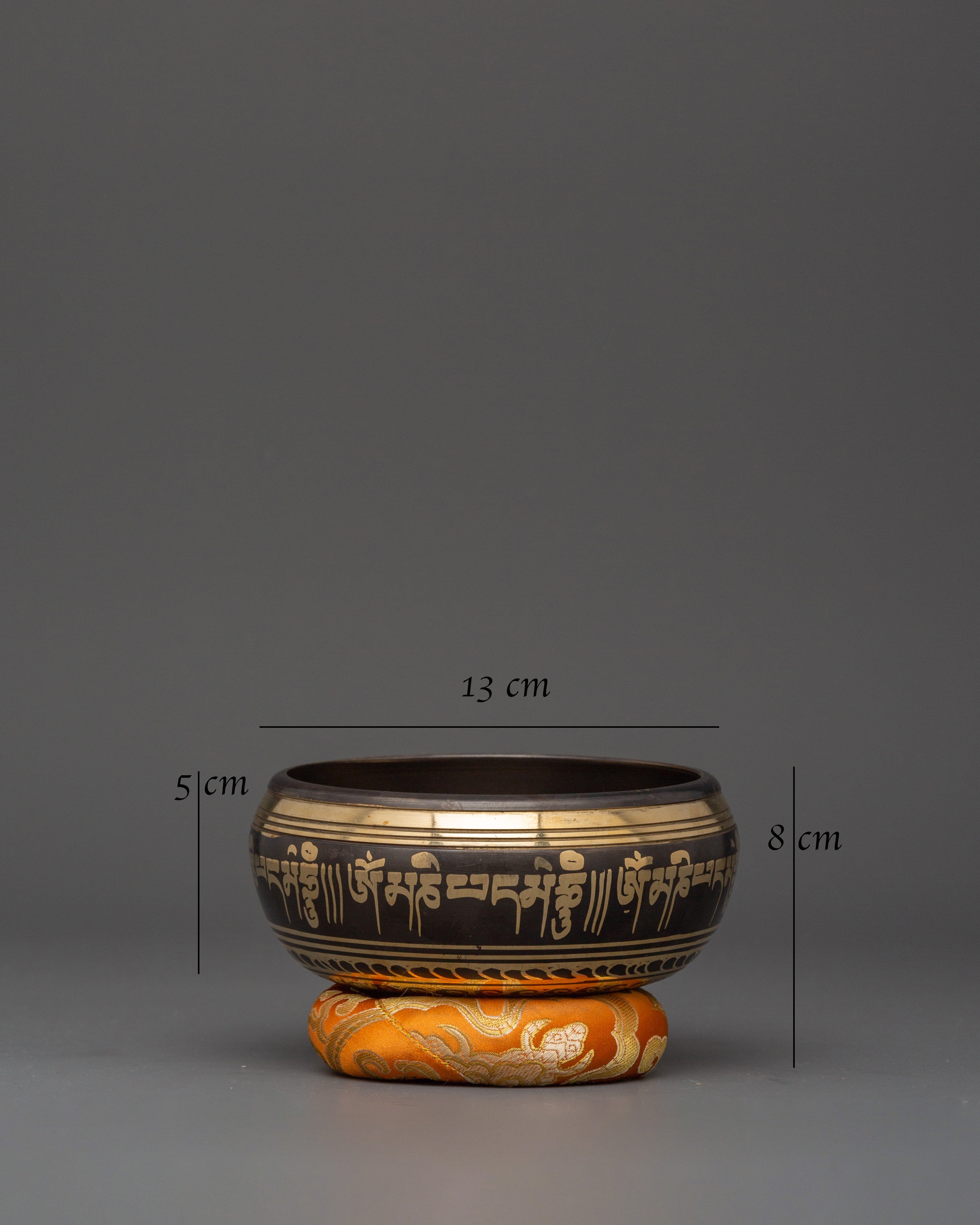 Traditional Tibetan Singing Bowl | Handcrafted Brass Healing Bowl