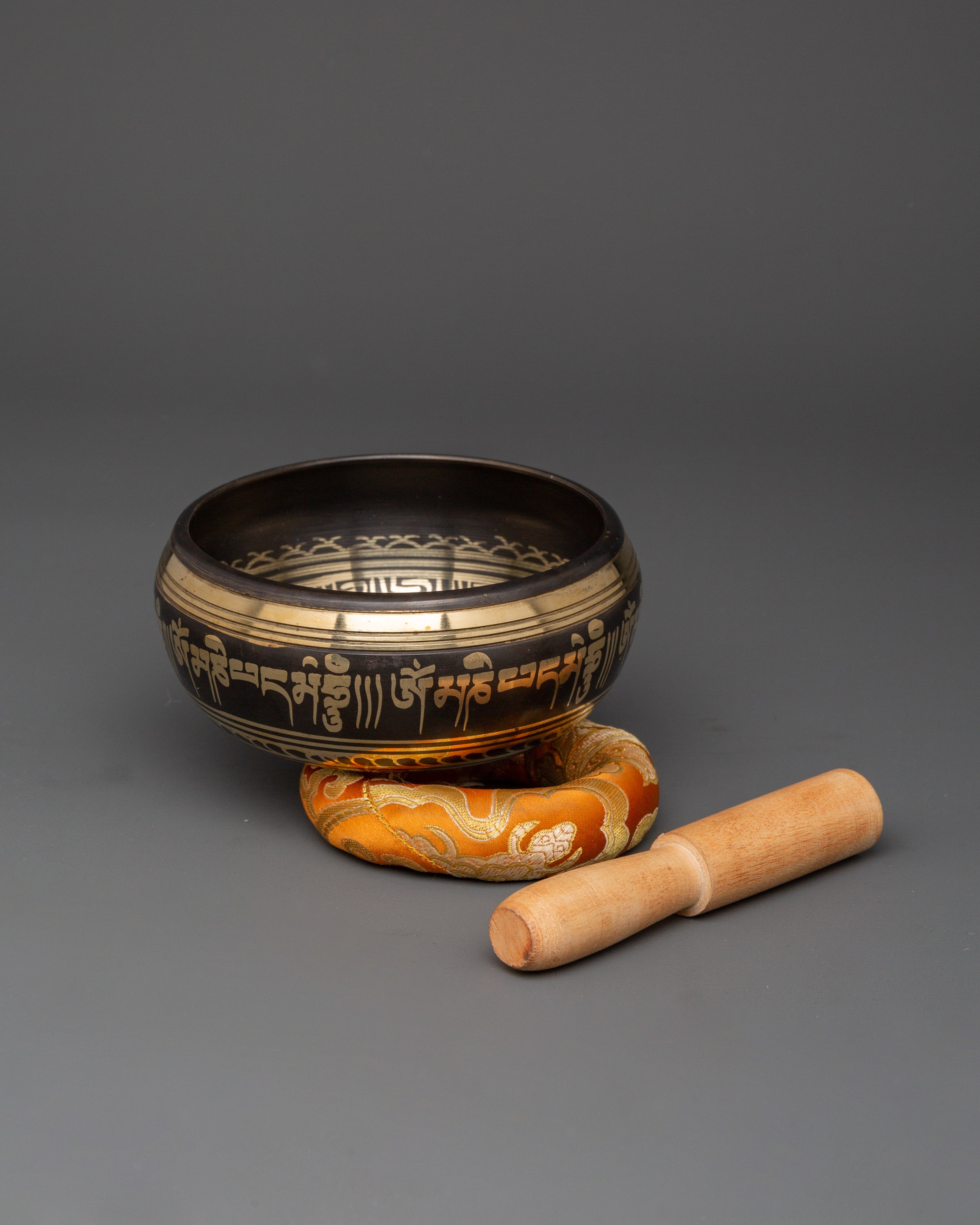 Traditional Tibetan Singing Bowl | Handcrafted Brass Healing Bowl