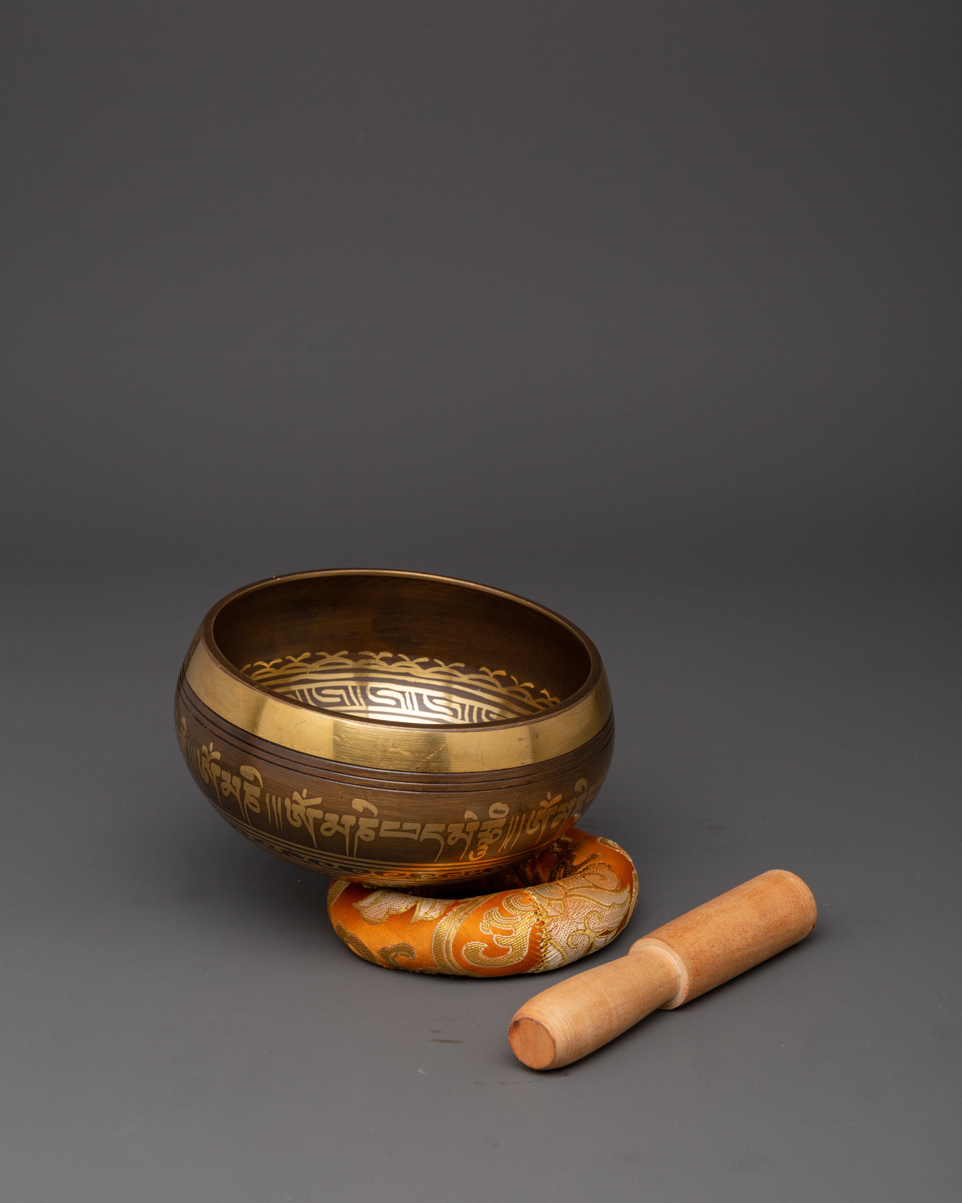 Handcrafted Tibetan Singing Bowl Set | Meditation & Sound Healing