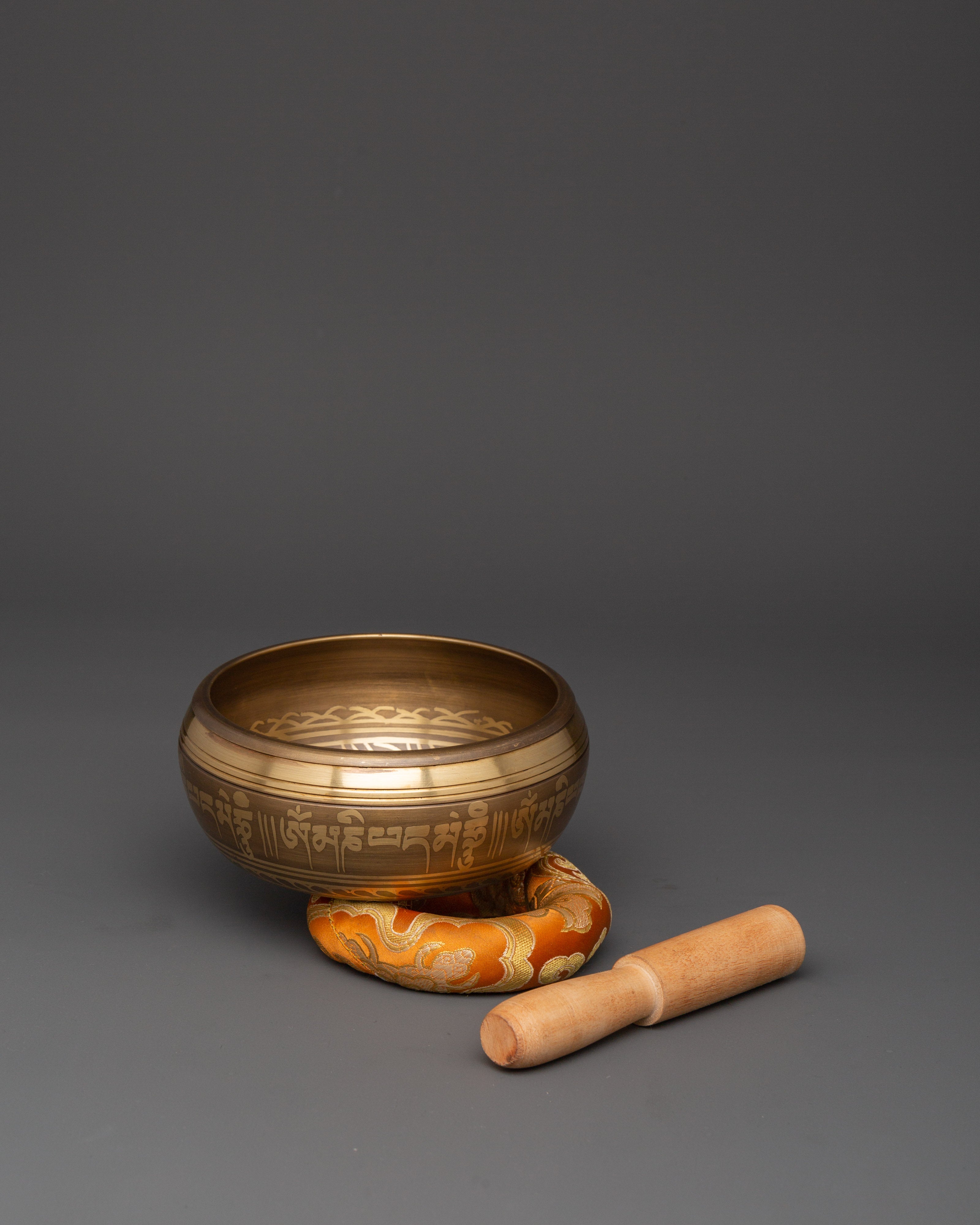 Himalayan Singing Bowl With Brass Body | Sacred Bowl