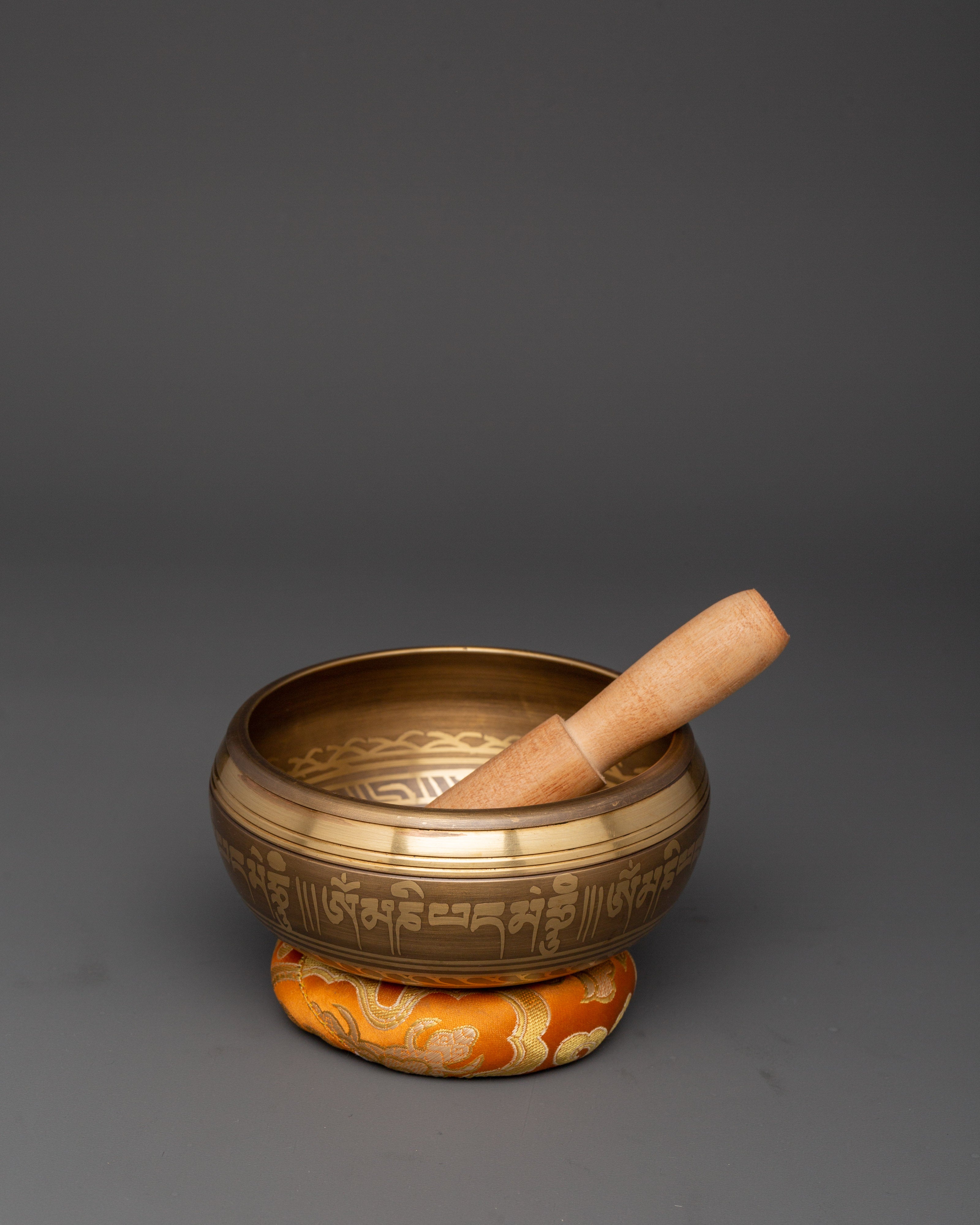 Himalayan Singing Bowl With Brass Body | Sacred Bowl