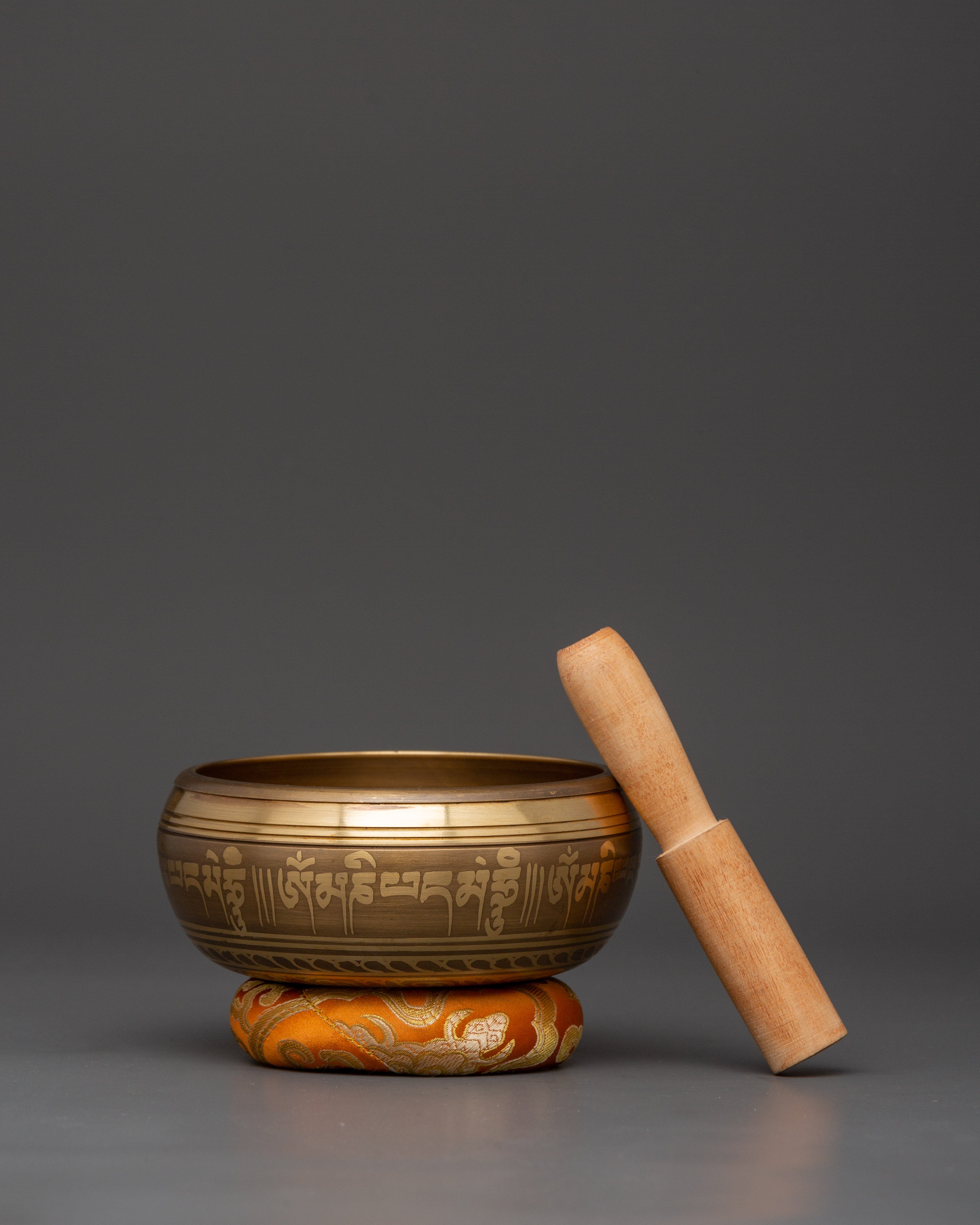 Himalayan Singing Bowl With Brass Body | Sacred Bowl