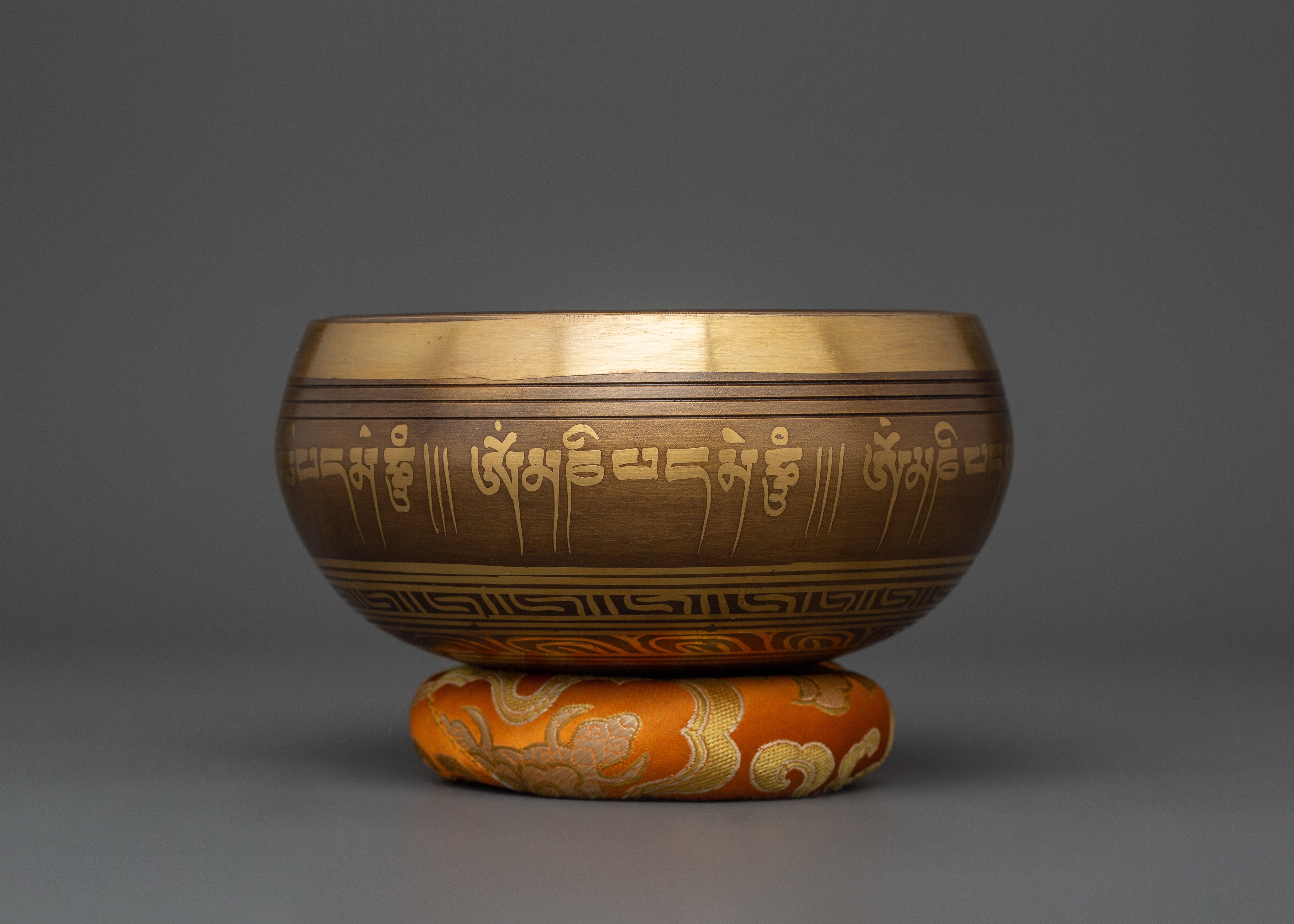 Handcrafted Brass Chakra Healing Bowl | Tibetan Singing Bowl