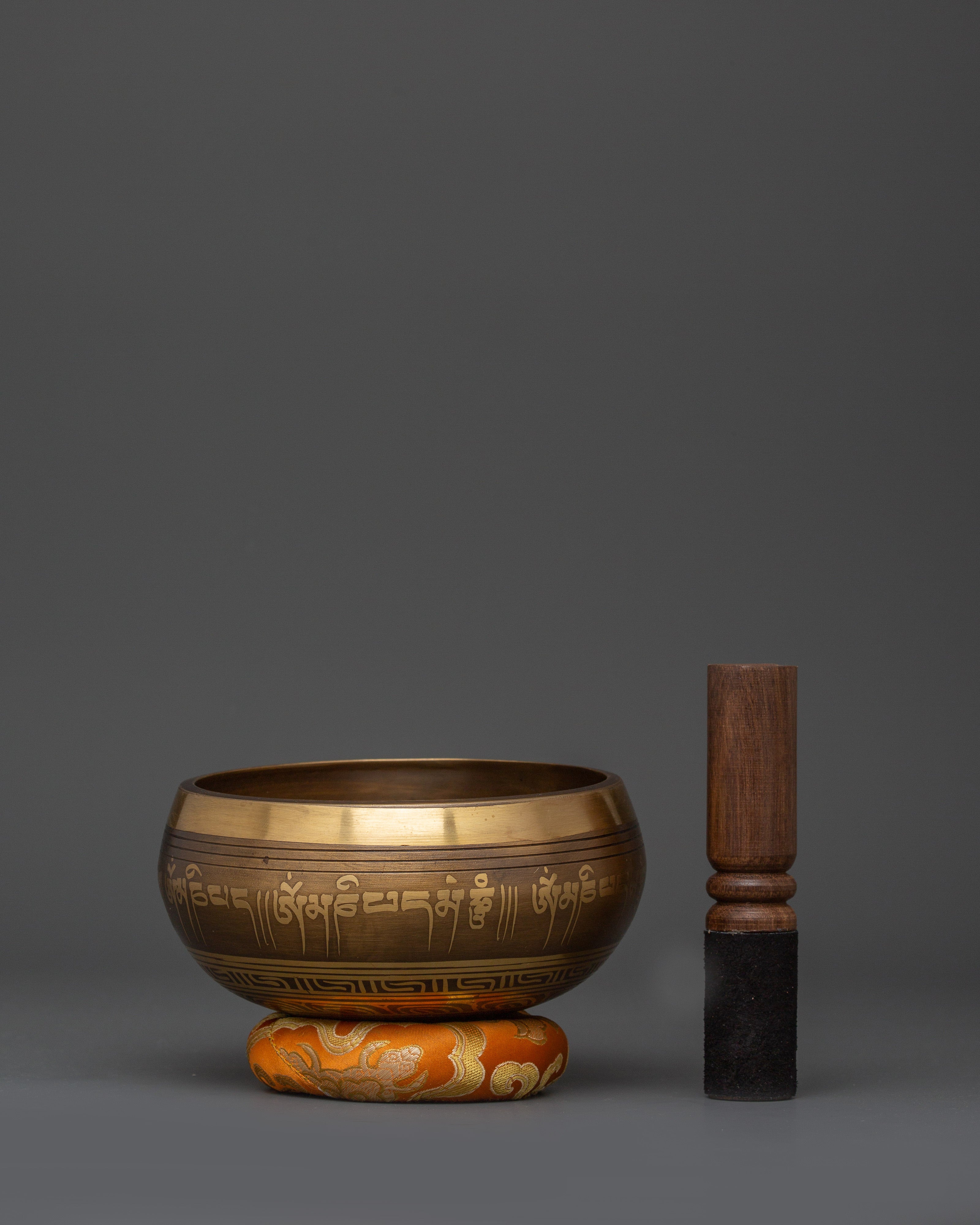 Handcrafted Brass Chakra Healing Bowl | Tibetan Singing Bowl