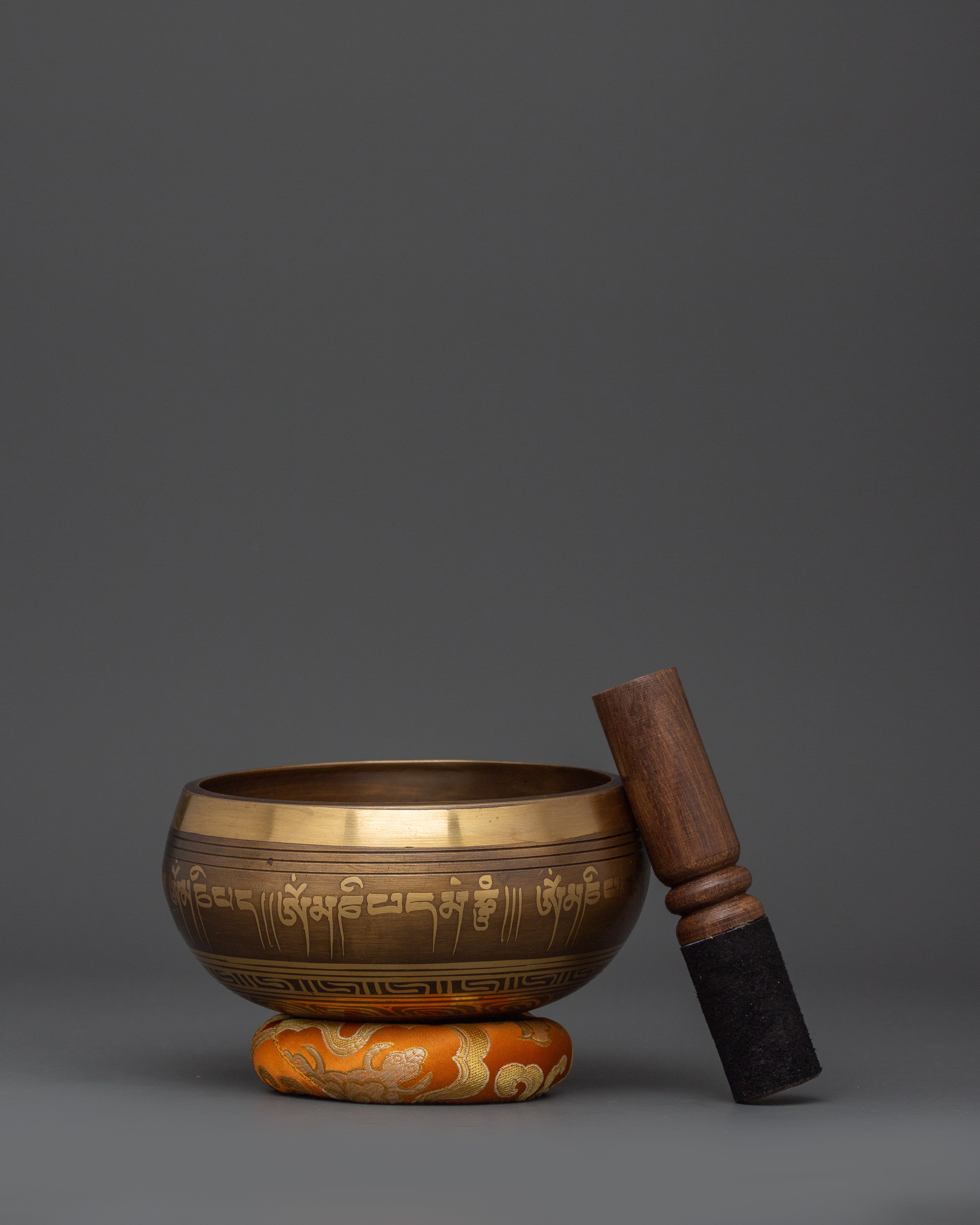 Handcrafted Brass Chakra Healing Bowl | Tibetan Singing Bowl