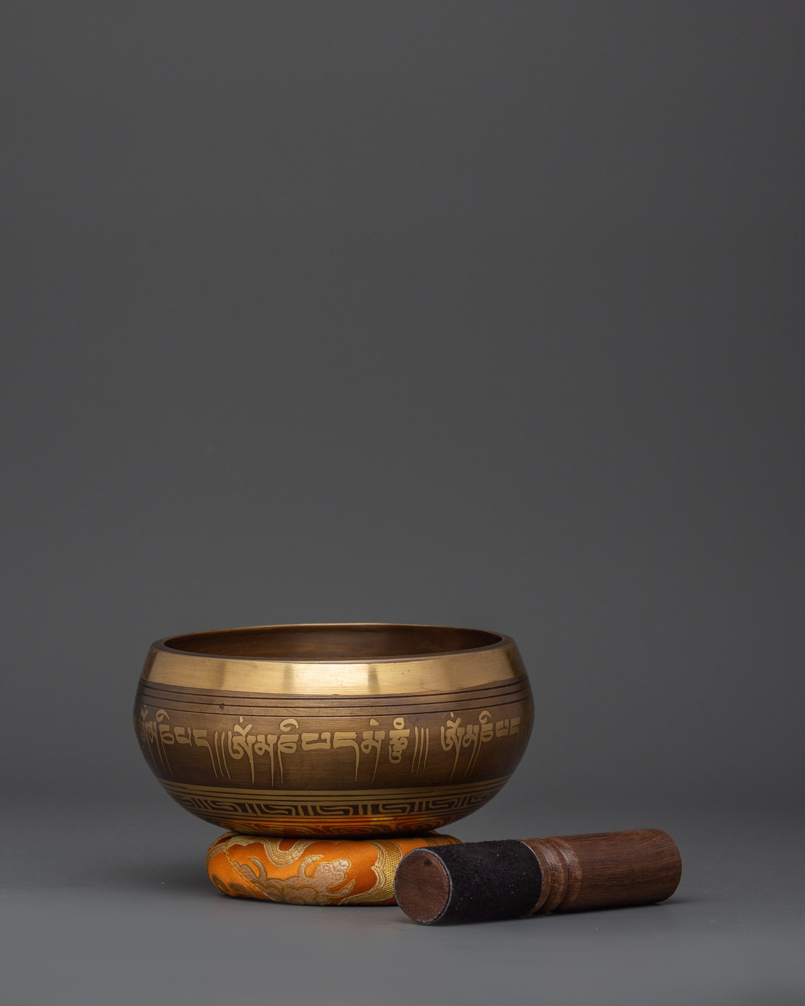Handcrafted Brass Chakra Healing Bowl | Tibetan Singing Bowl